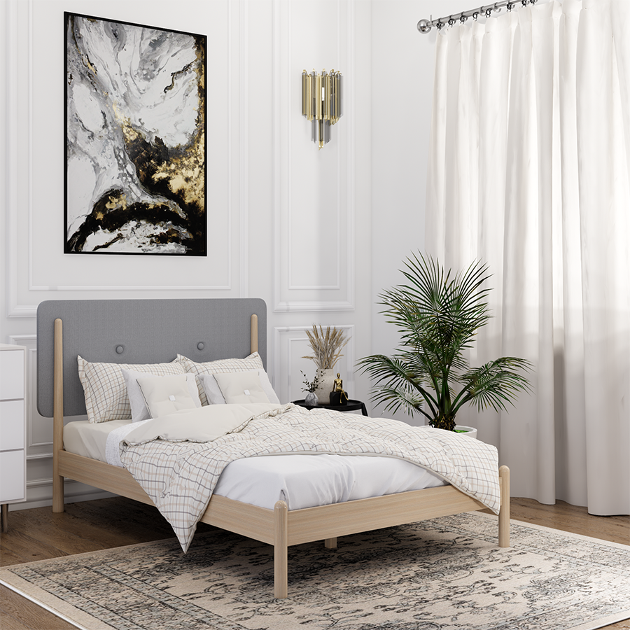 Frida 48x75" Bed - Oak