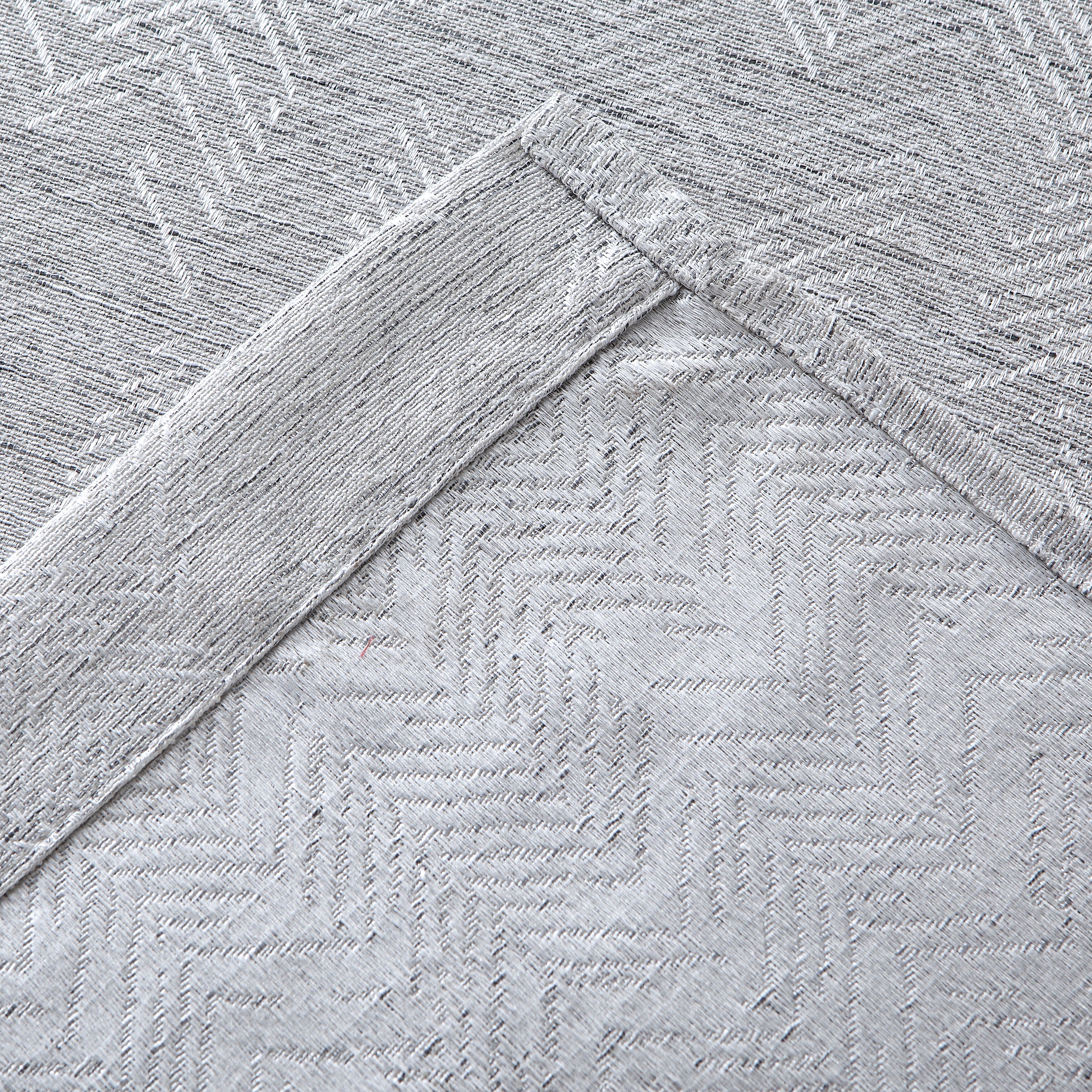 Adda Gray Faux Linen Curtain