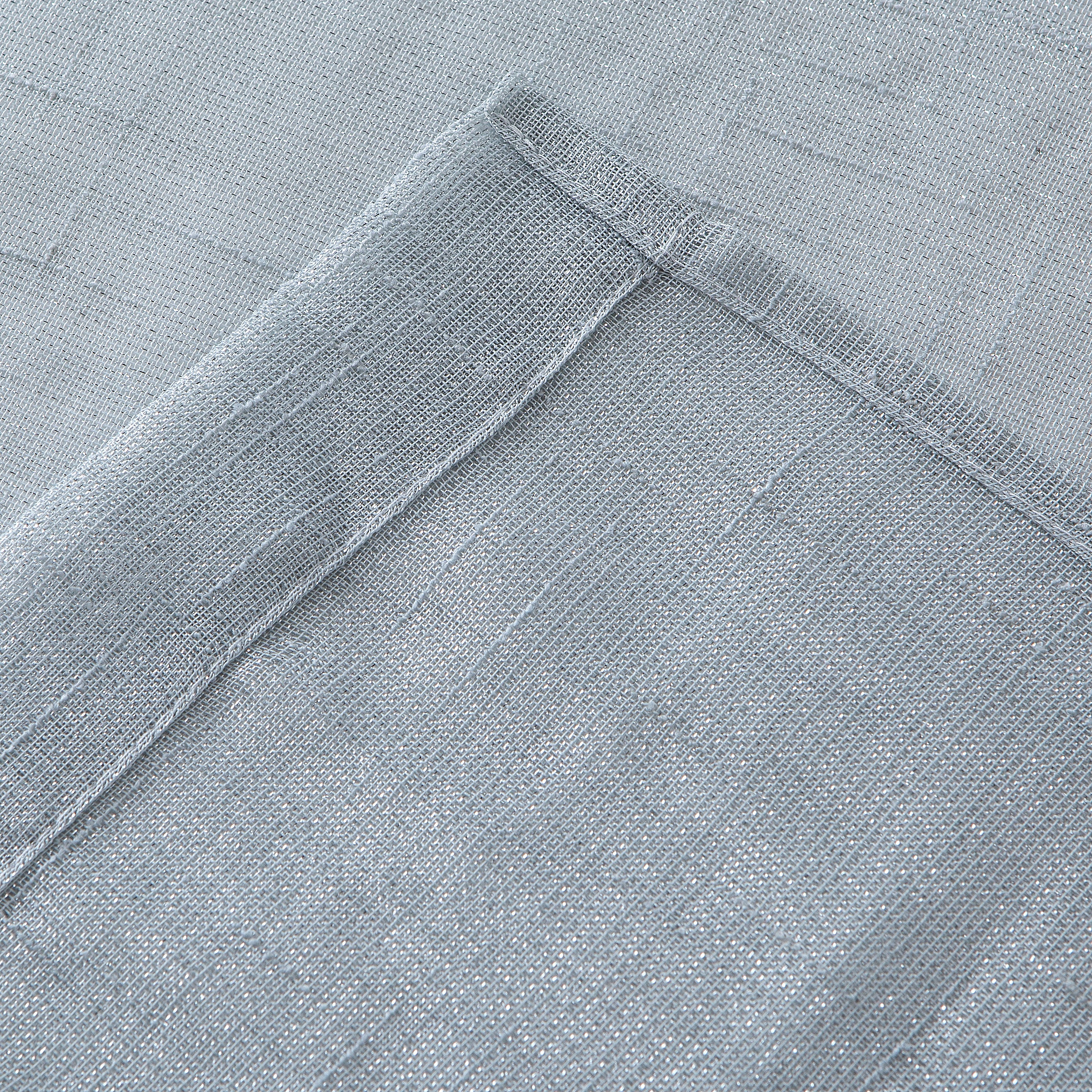 Alysin Gray Shiny Sheer Curtain