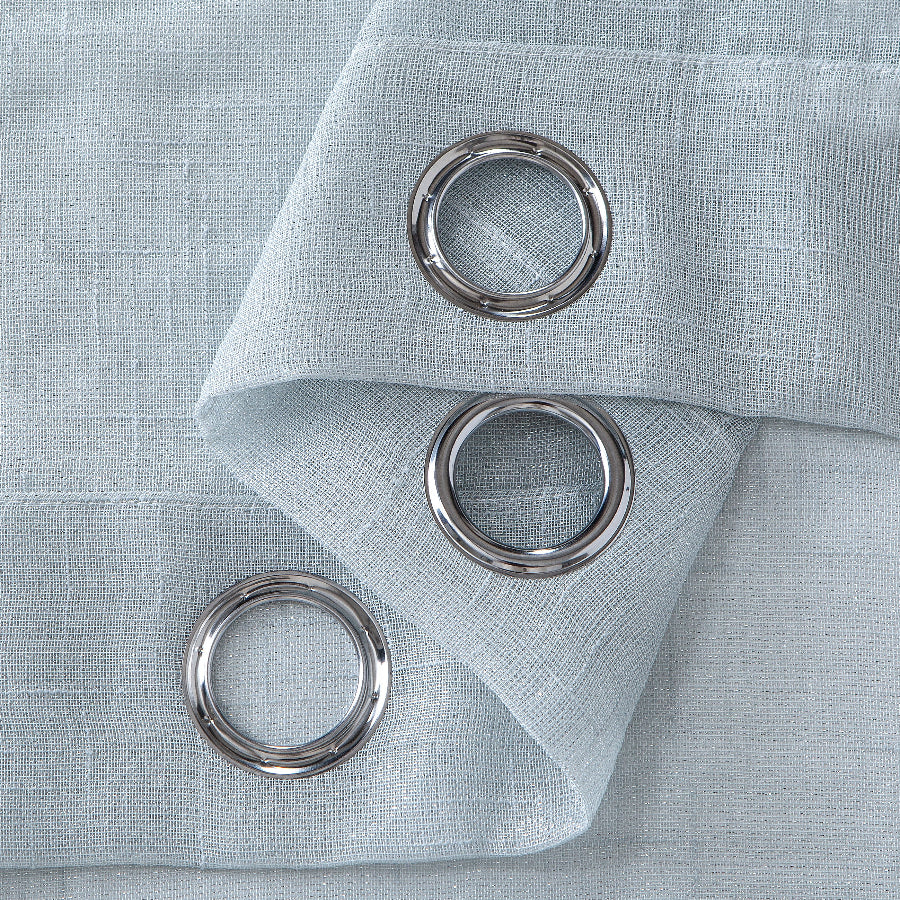 Alysin Gray Shiny Sheer Curtain