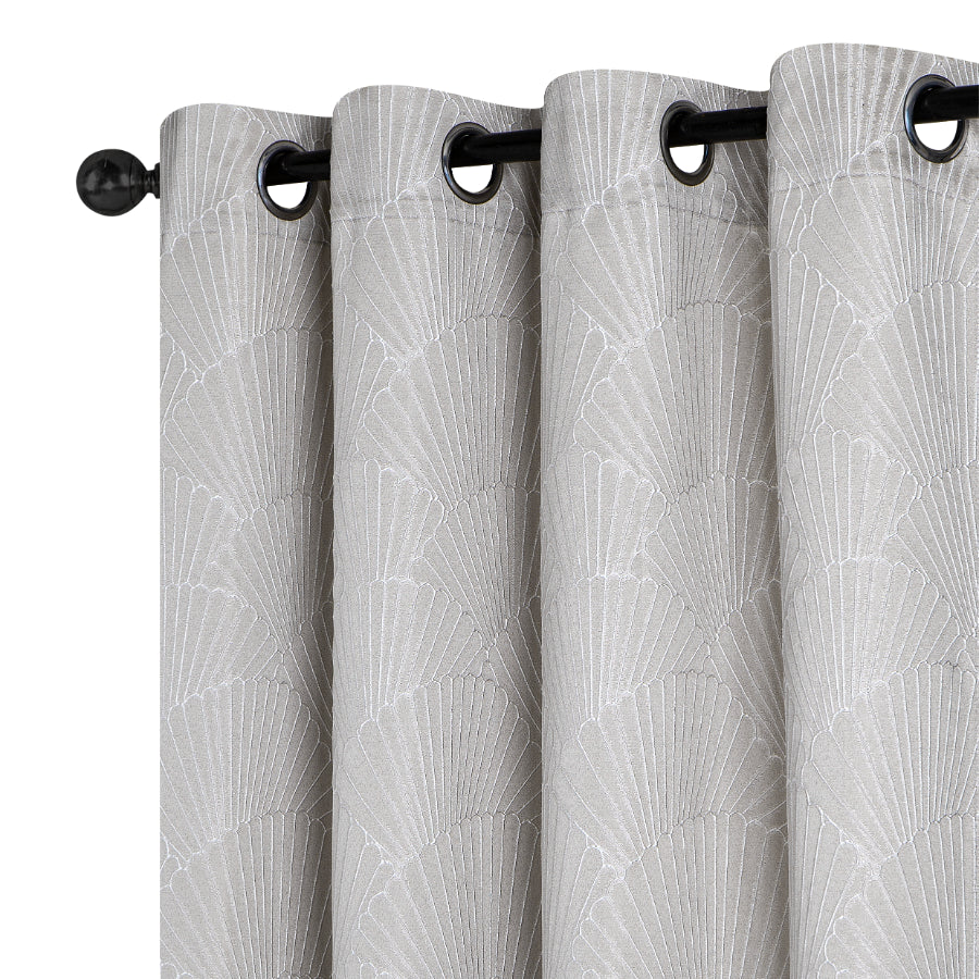 Alyce Taupe Crinkle Curtain