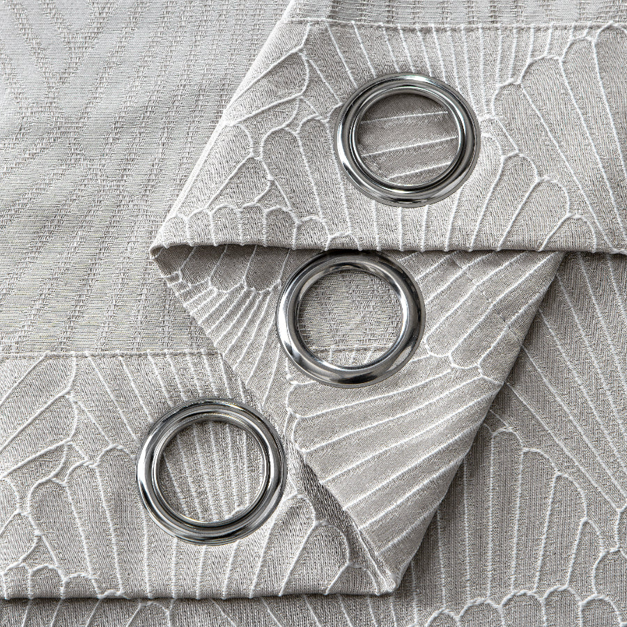 Alyce Taupe Crinkle Curtain