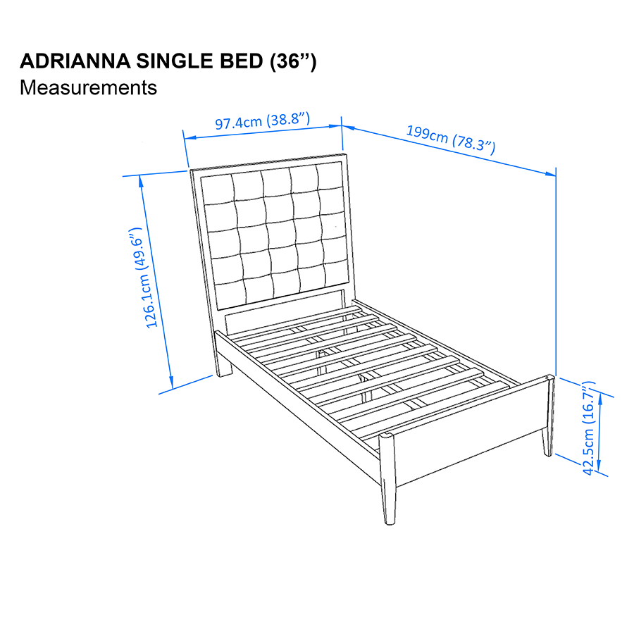 Adrianna Bed - Oak