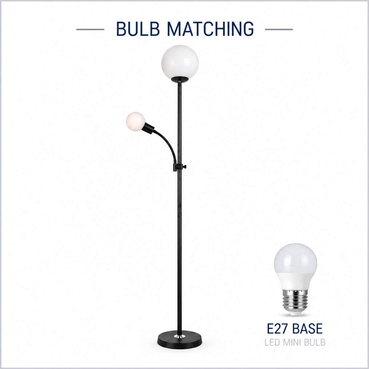 Miron Floor Lamp with Reading Lamp