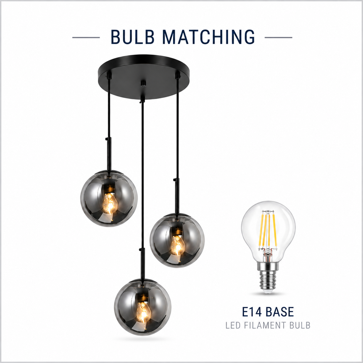 Giora Black Modern Light Fixtures - 3 Shades