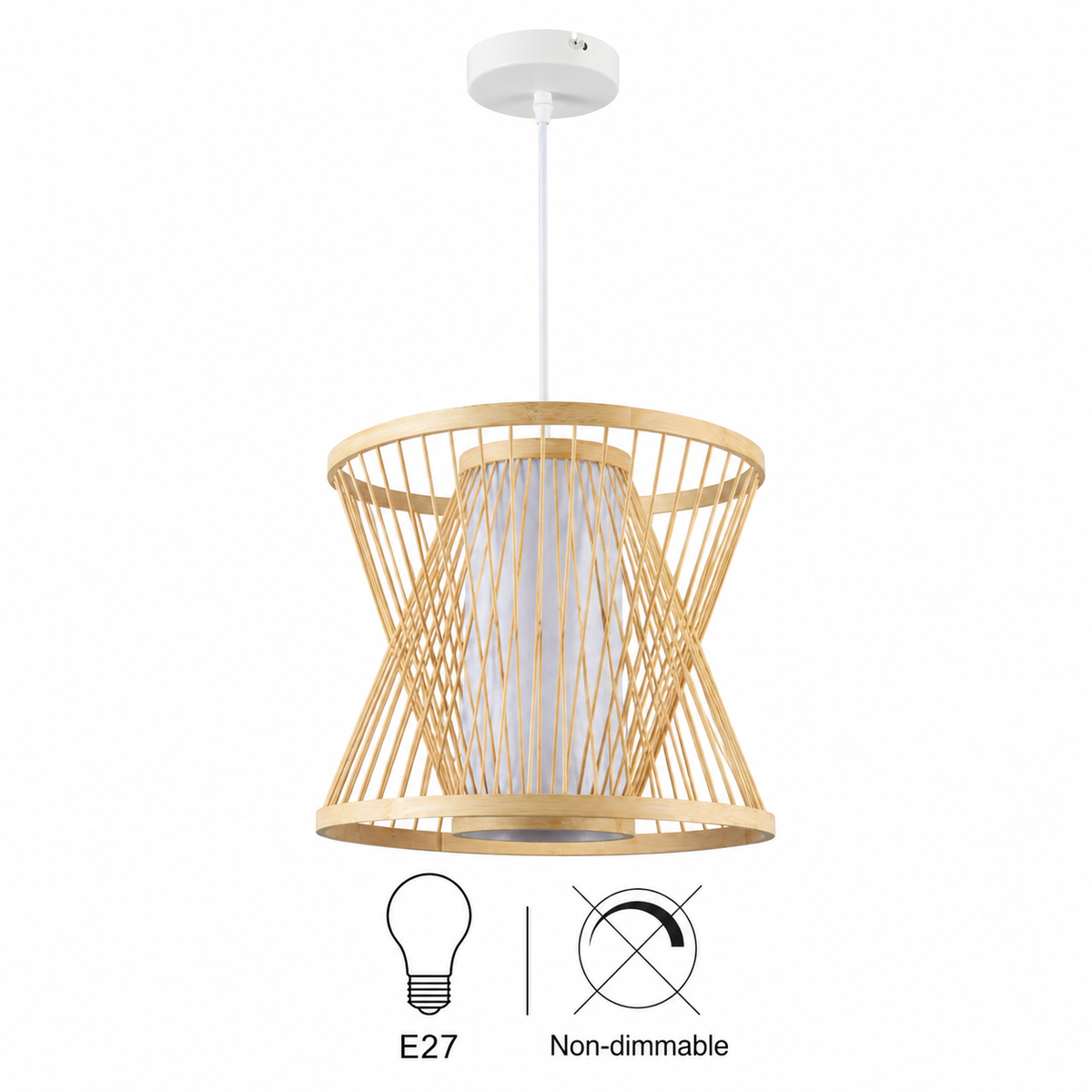 Monar Natural Bamboo Pendant Light