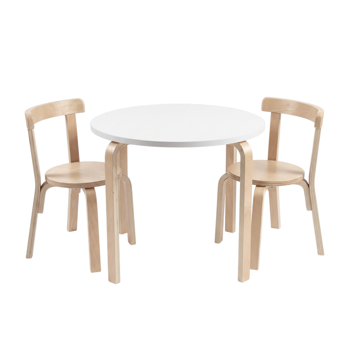 Scarlett Round Play Table and 2 Chairs - Natural
