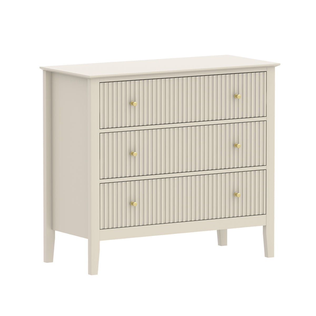 Prince Fluted 3 Chest of Drawers