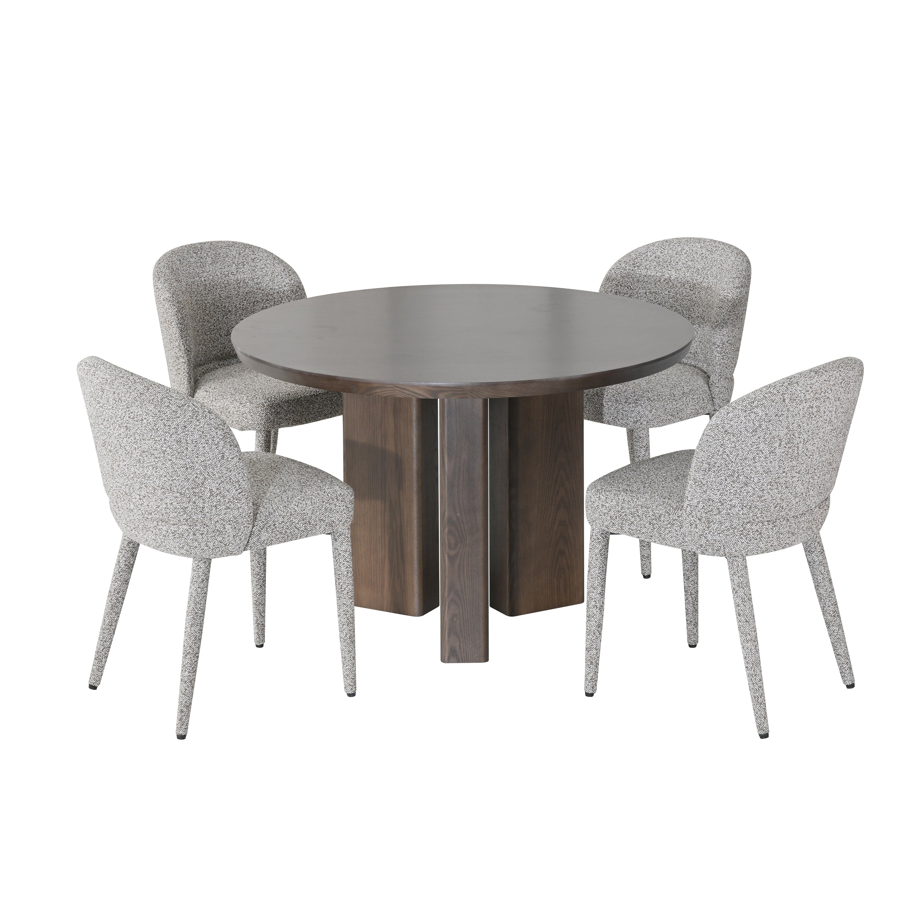 Leila Round 4 Seater Dining Set