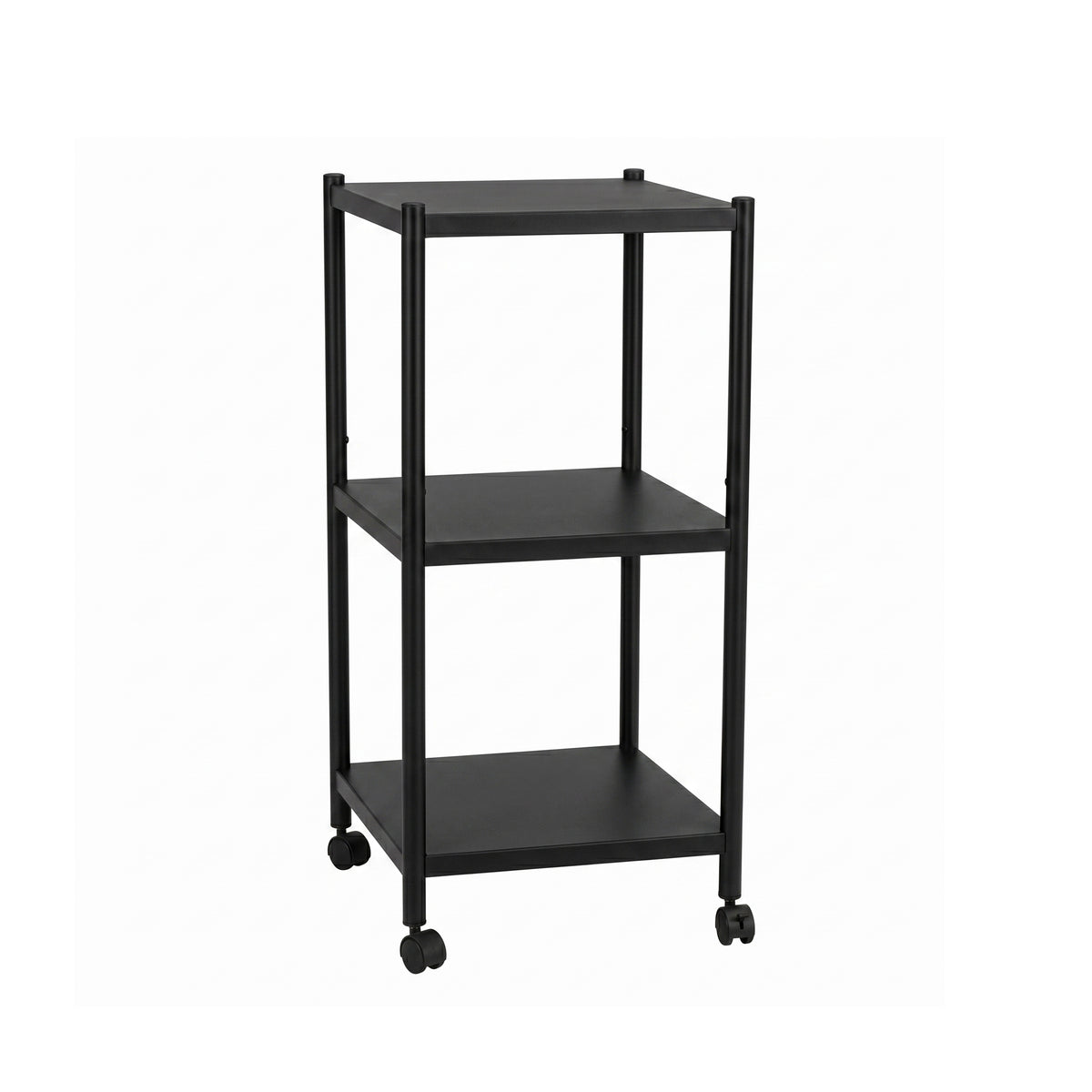 Trion 3 Tier Shelving Rack with Wheels