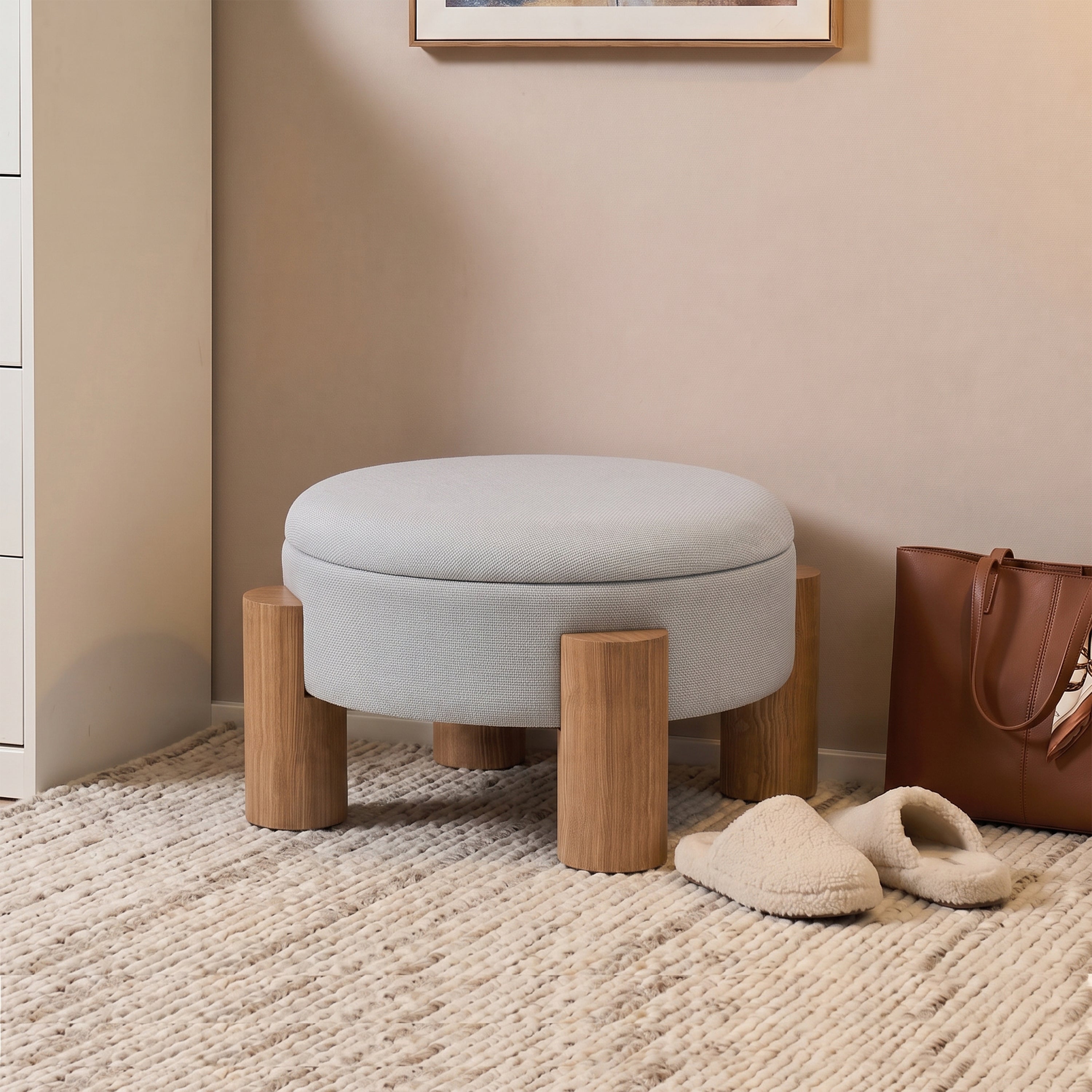 Emily Round Storage Ottoman