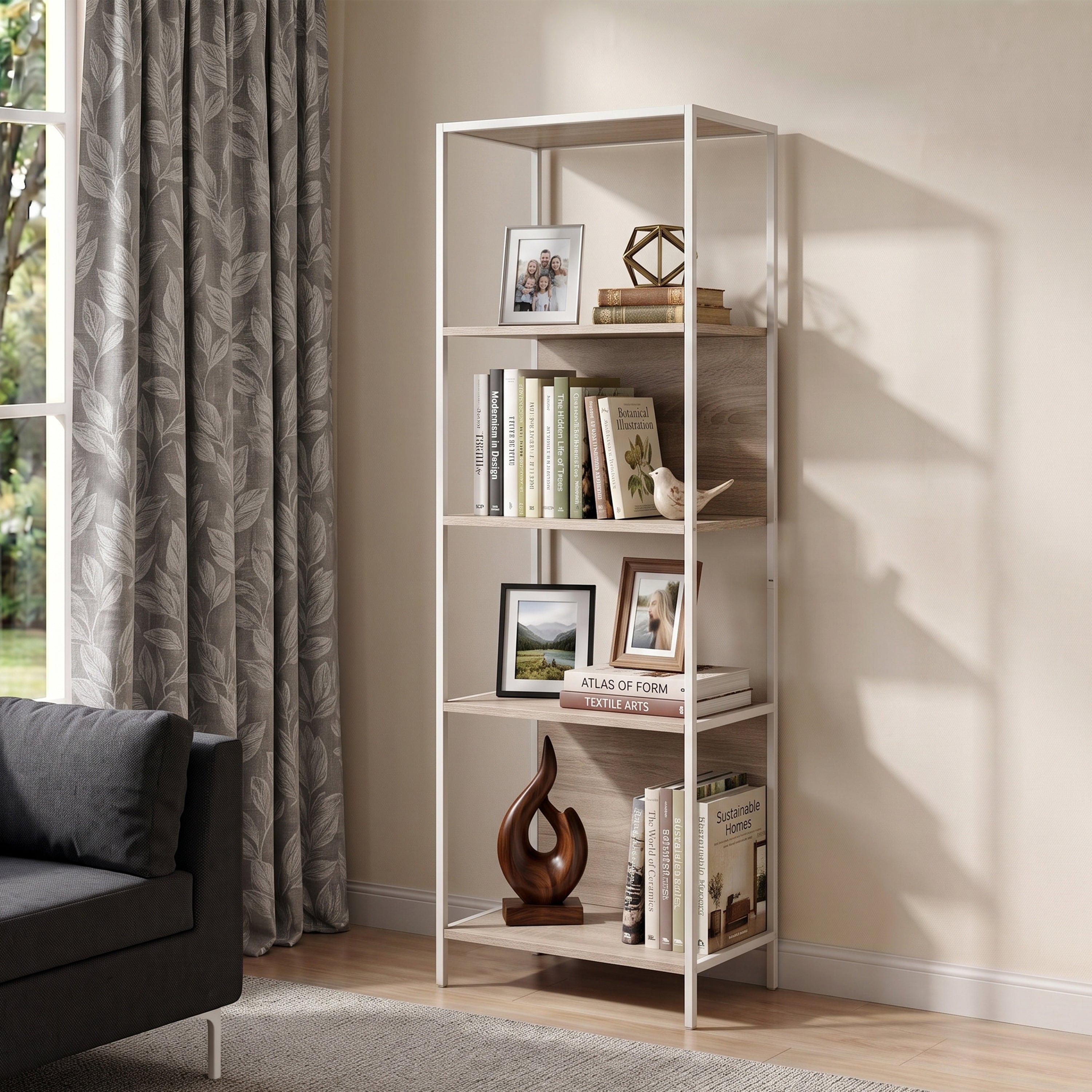 Alazne 4 Tier Bookshelf