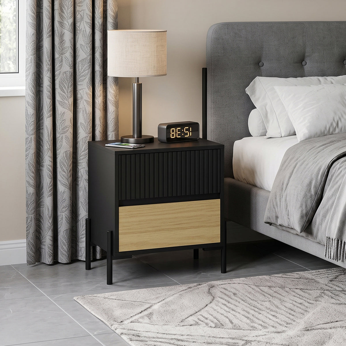 Kalmar 2 Drawer Night Stand
