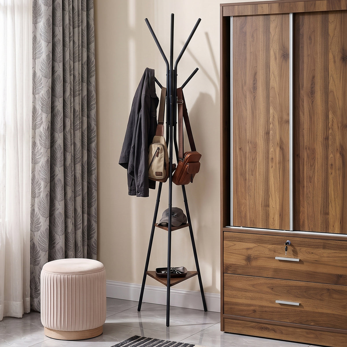 Rox Coat Rack with Shelf