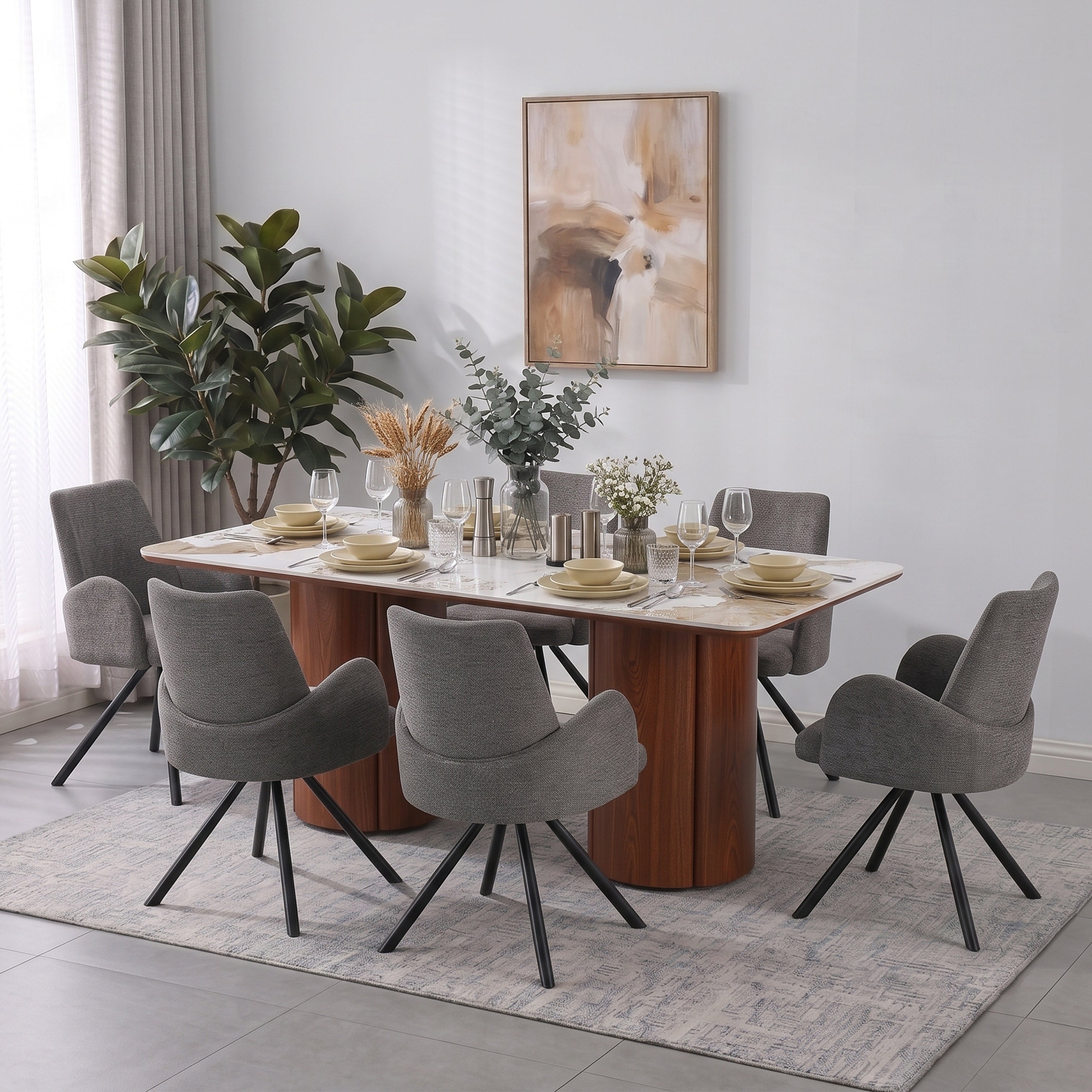 Maloy 6 Seater Dining Set