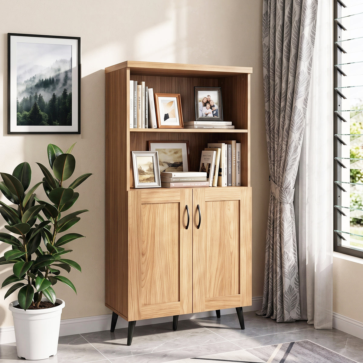 Stelle 2 Door Bookcase