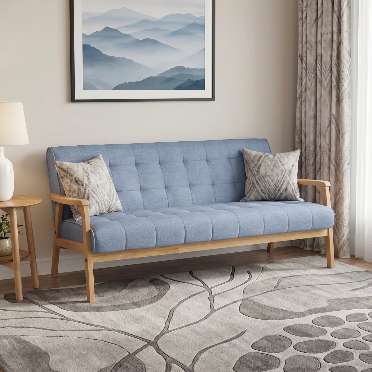 #color_Teak + Aquamarine Blue