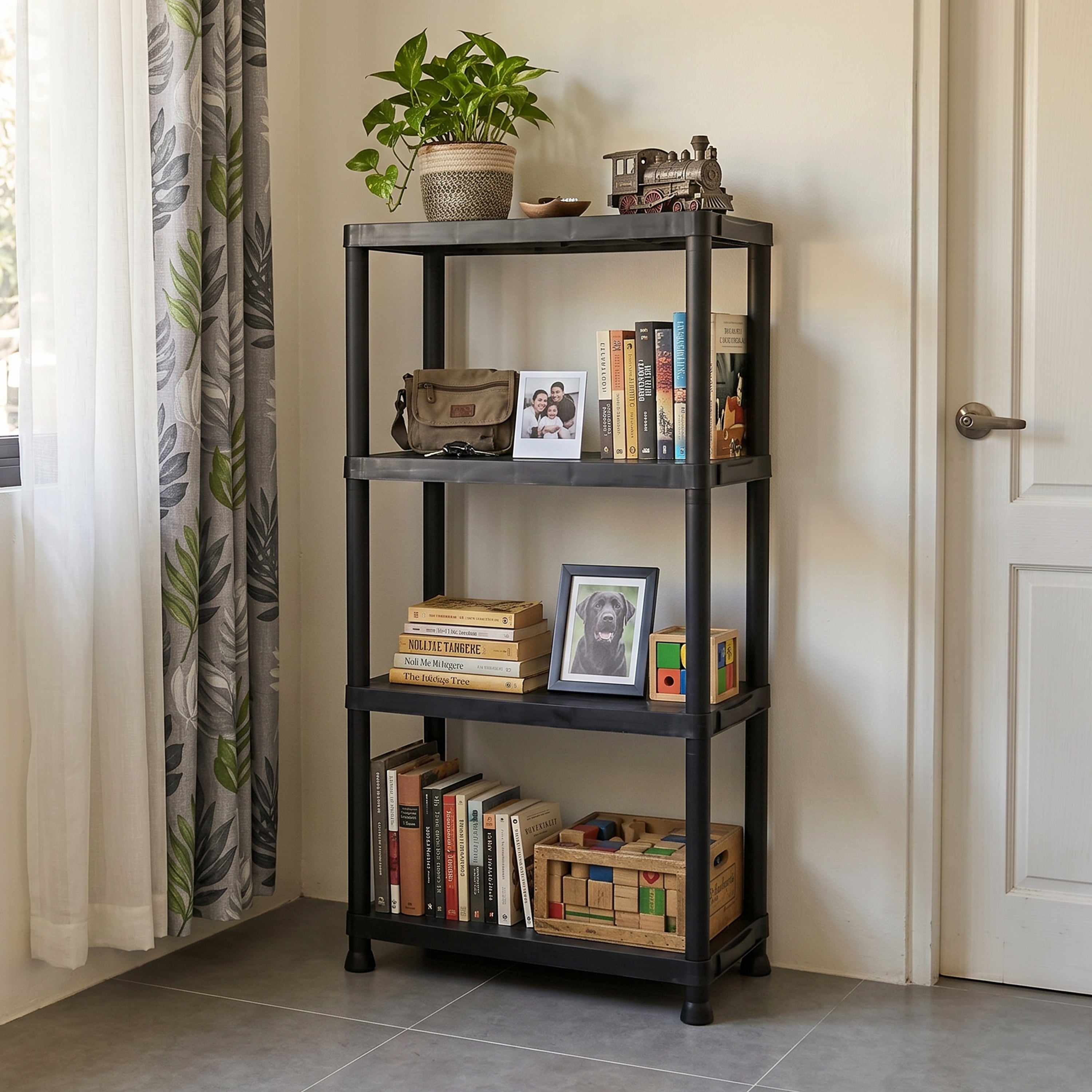 Brielle 4 Tier Plastic Shelving