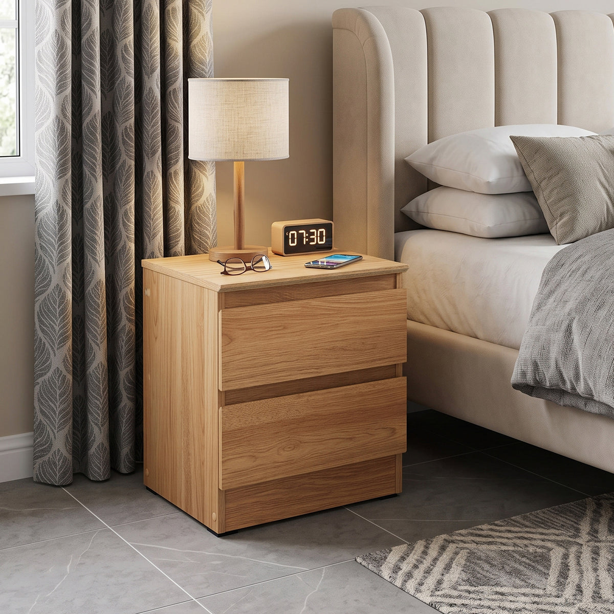 Ezrul 2 Drawer Night Stand