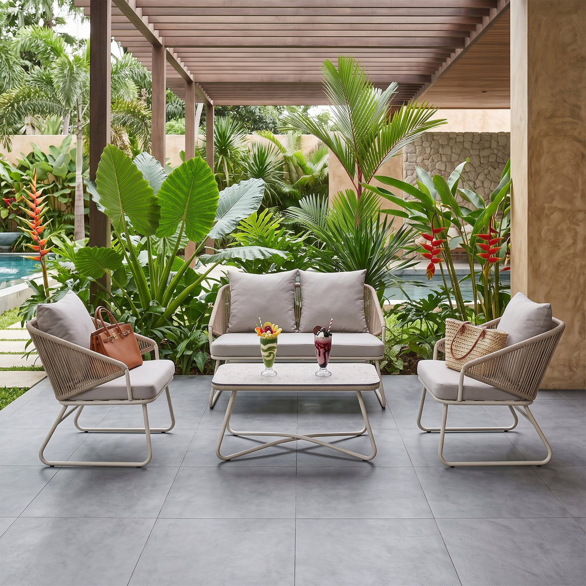 Ymer Outdoor Sofa Set