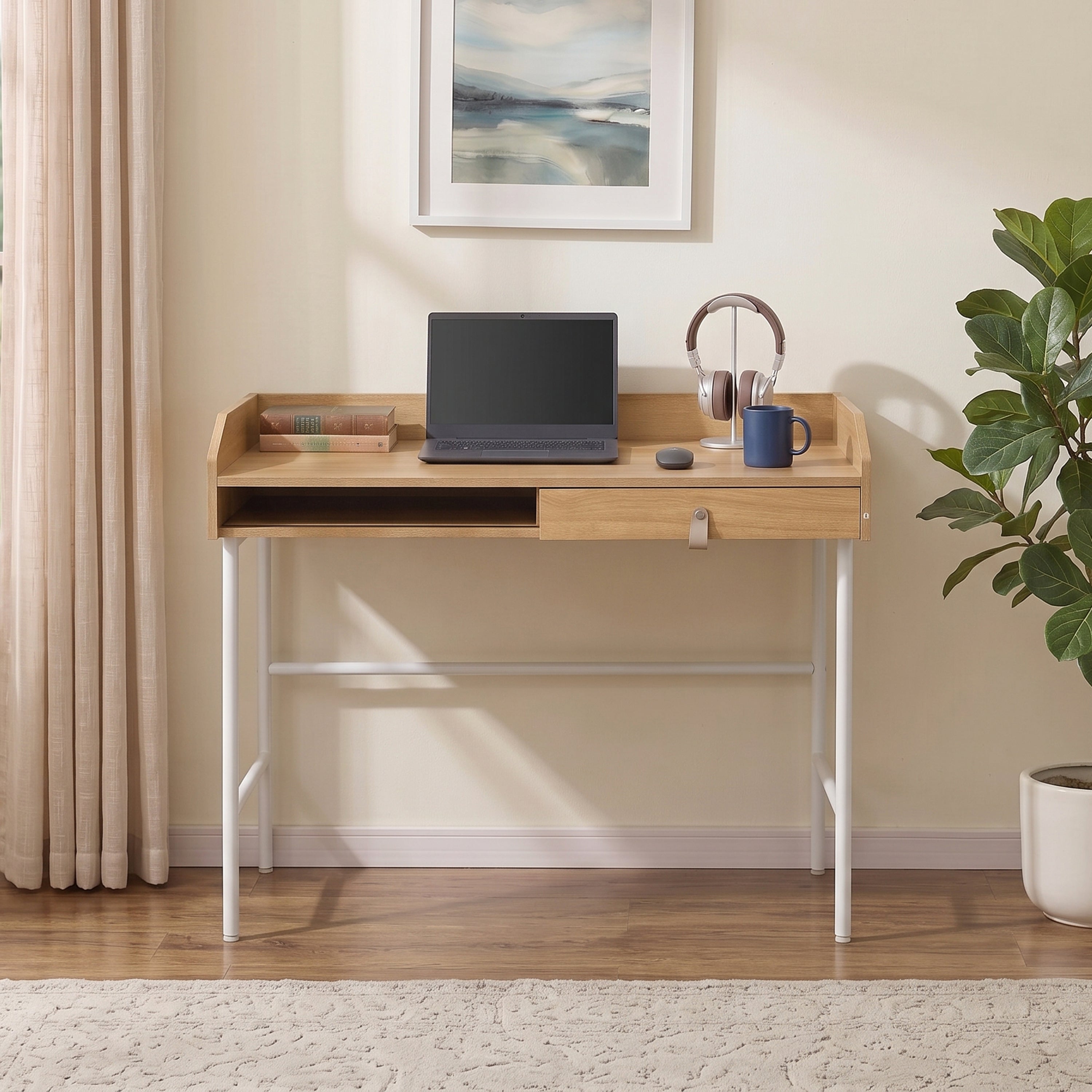 Raxel Office Desk with Storage