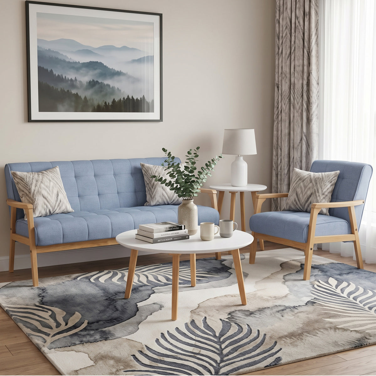 #color_Teak + Aquamarine Blue