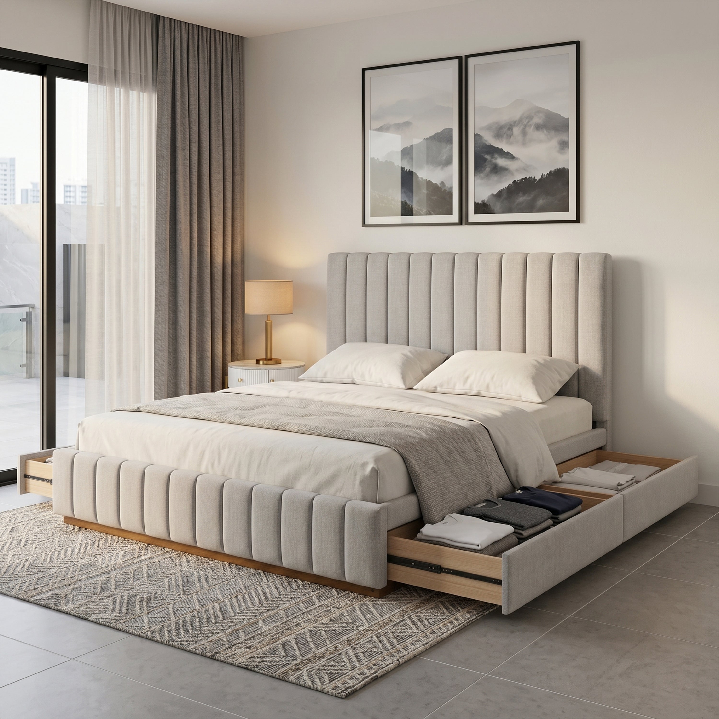 #size_King Bed 72x75