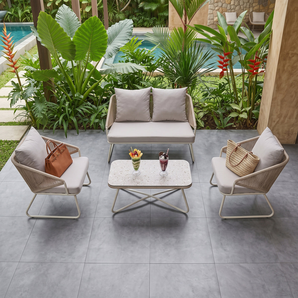 Ymer Outdoor Sofa Set