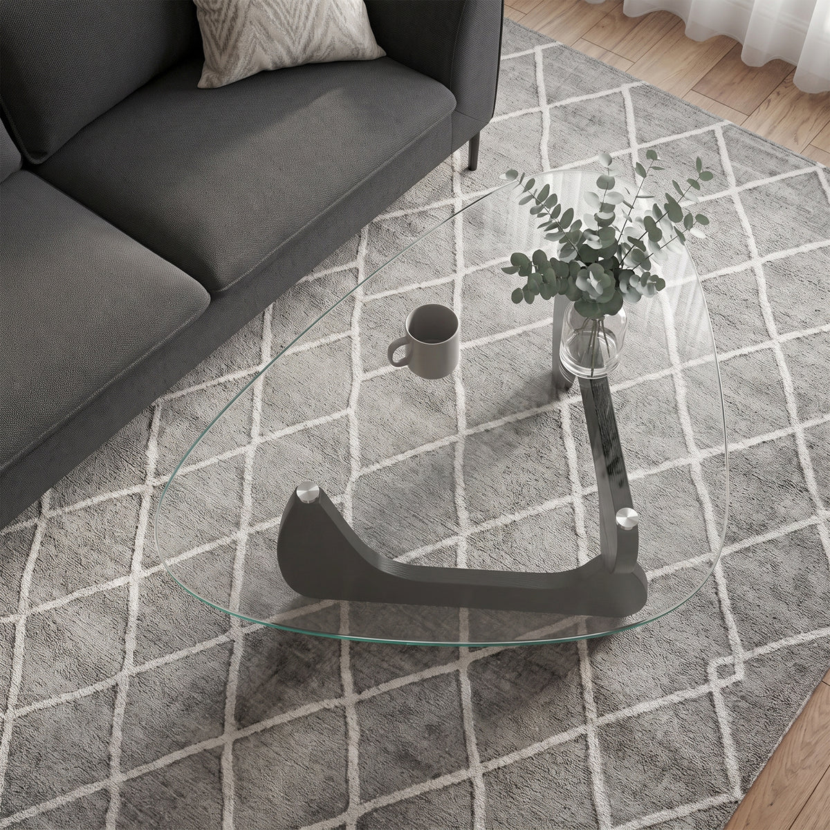 Dulce Glass Top Coffee Table