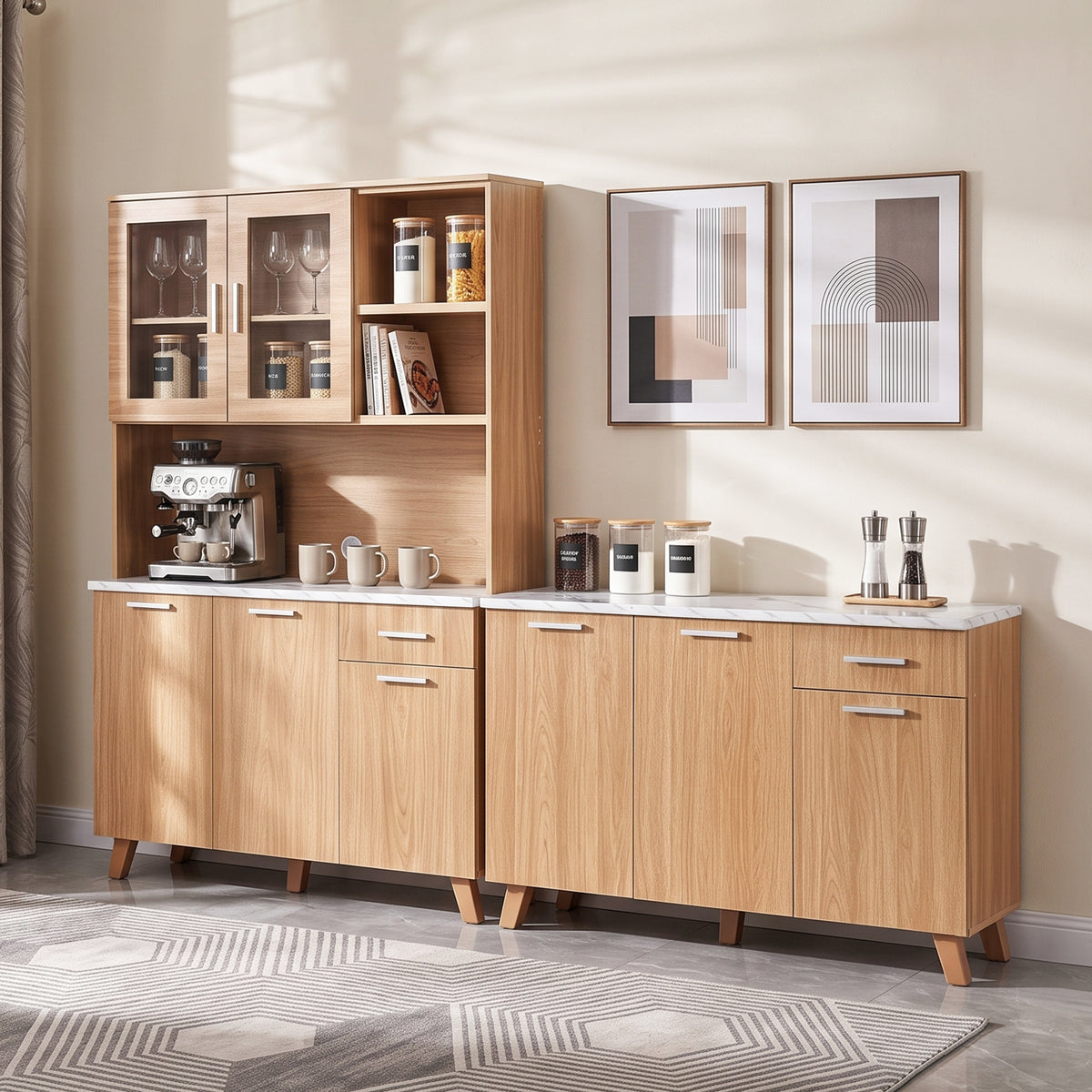 #color_Oak + White Marble