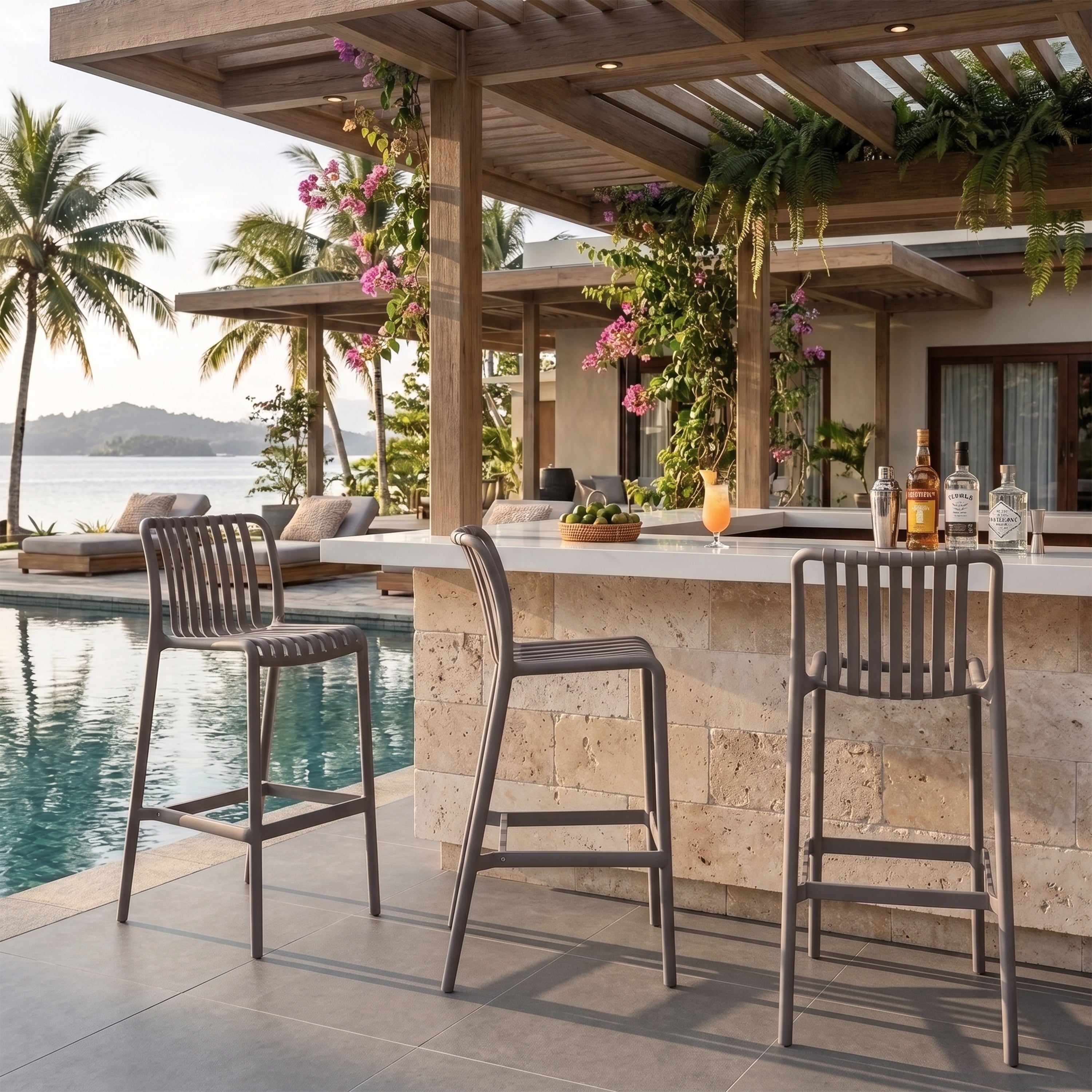 Quinn Outdoor Bar Chair
