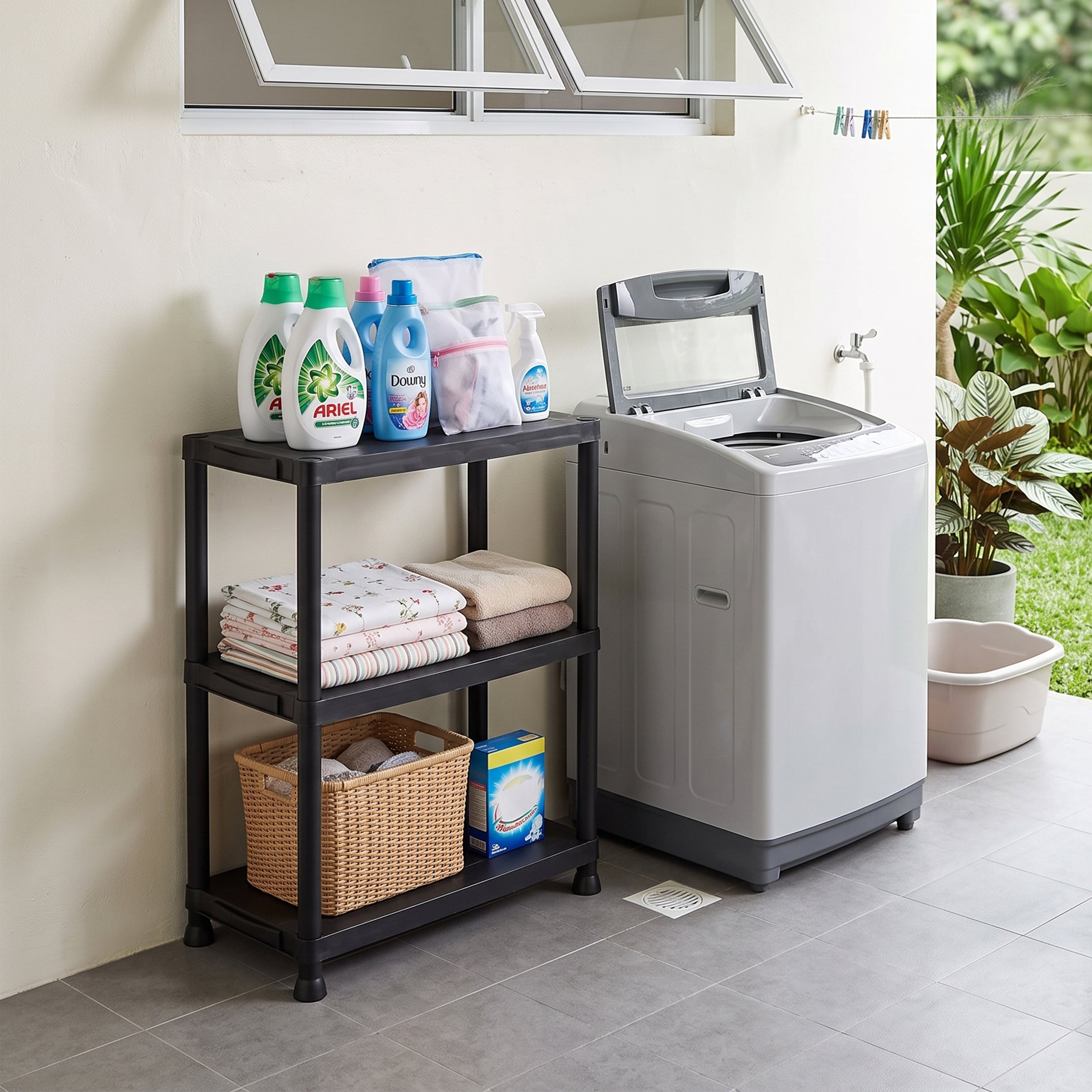 Brielle 3 Tier Plastic Shelving