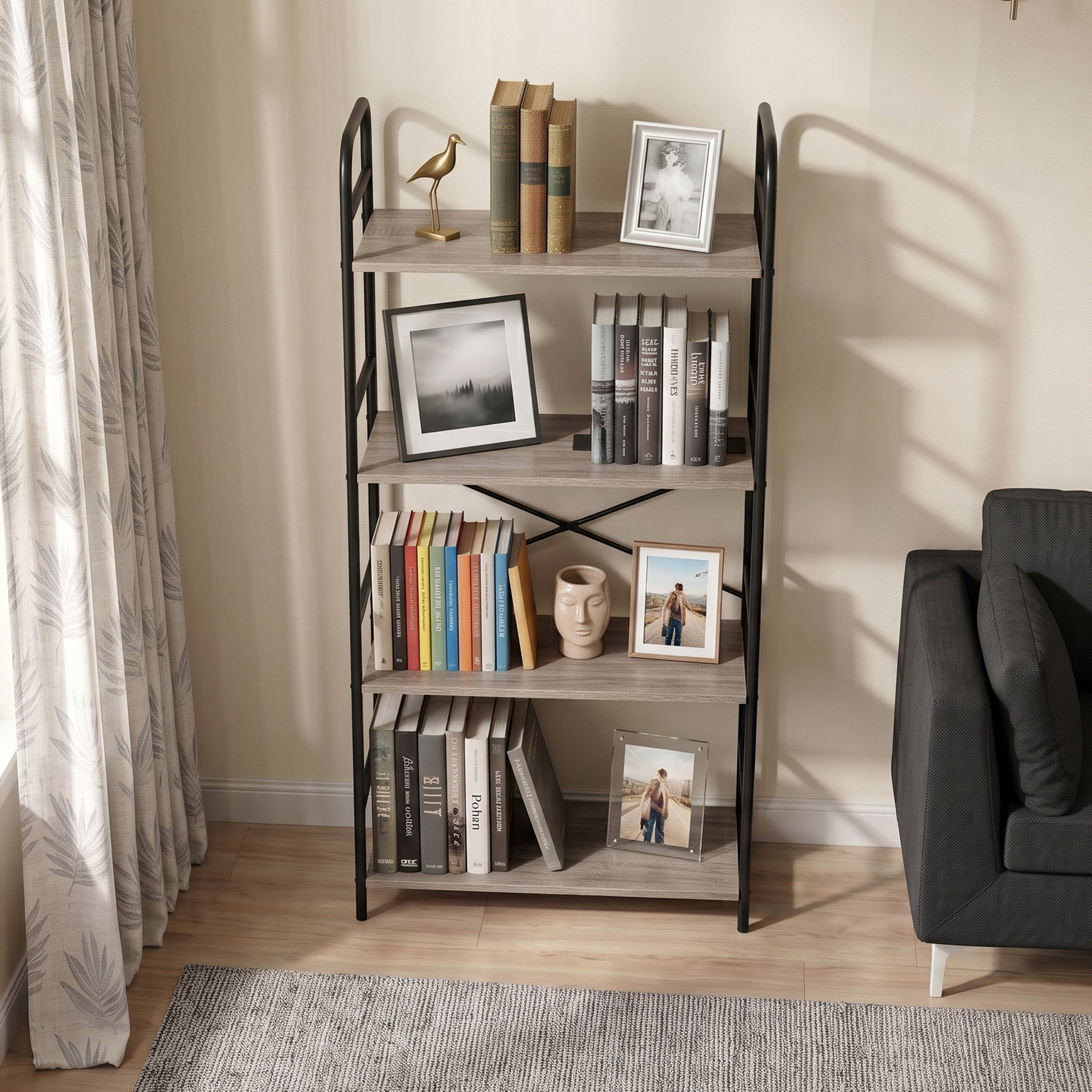Jesly 4 Tier Bookshelf