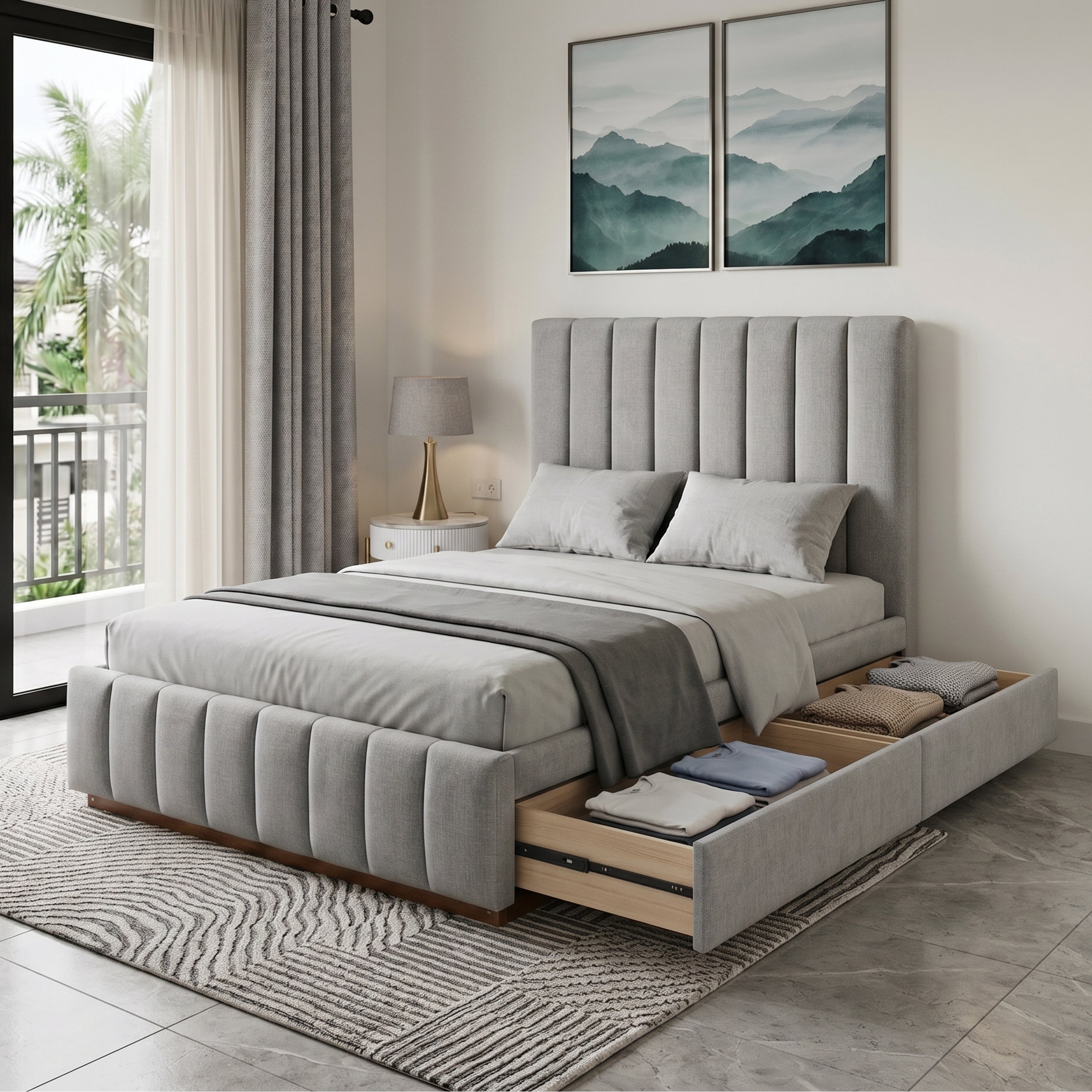 #size_Semi-Double Bed 48x75