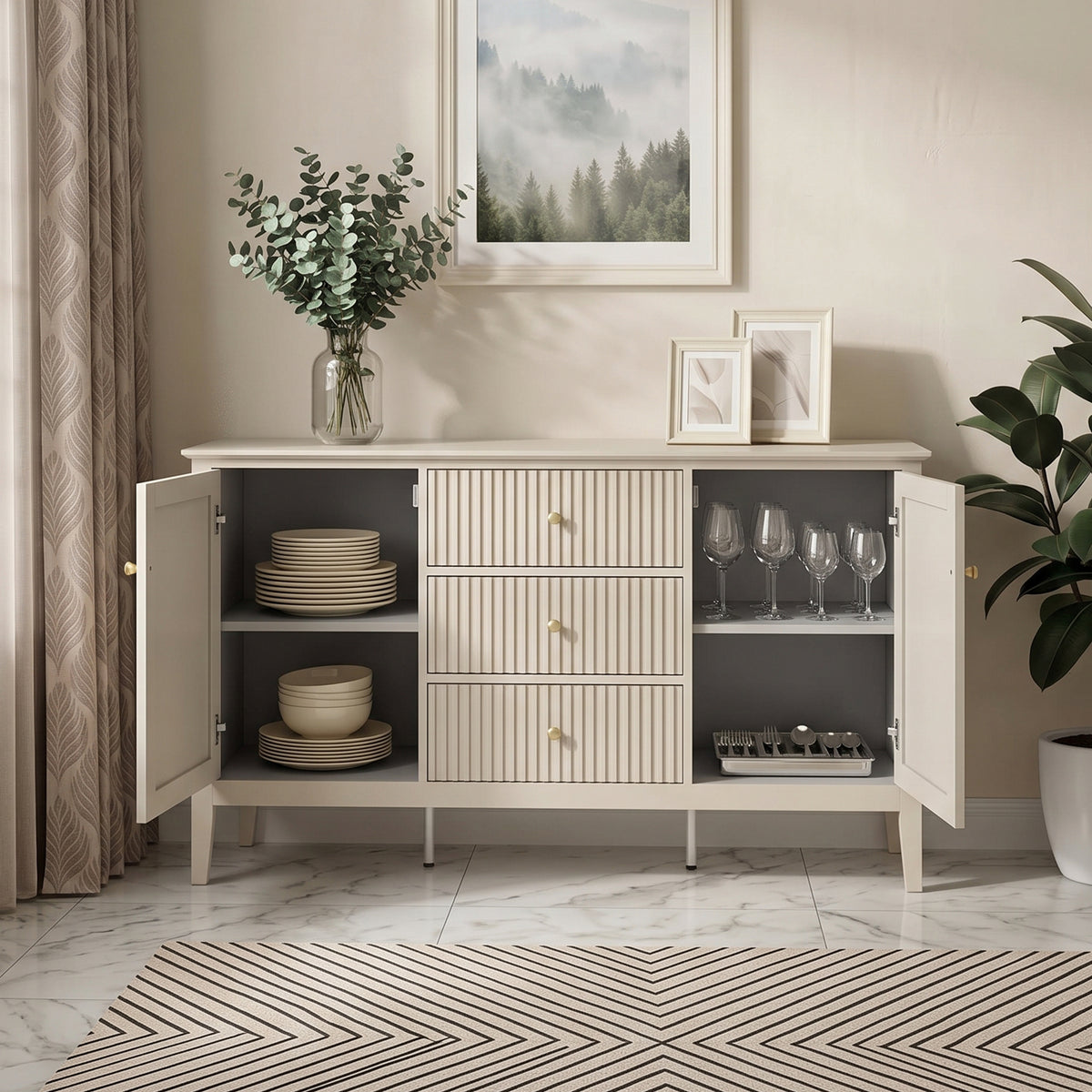 Prince Fluted Buffet Cabinet