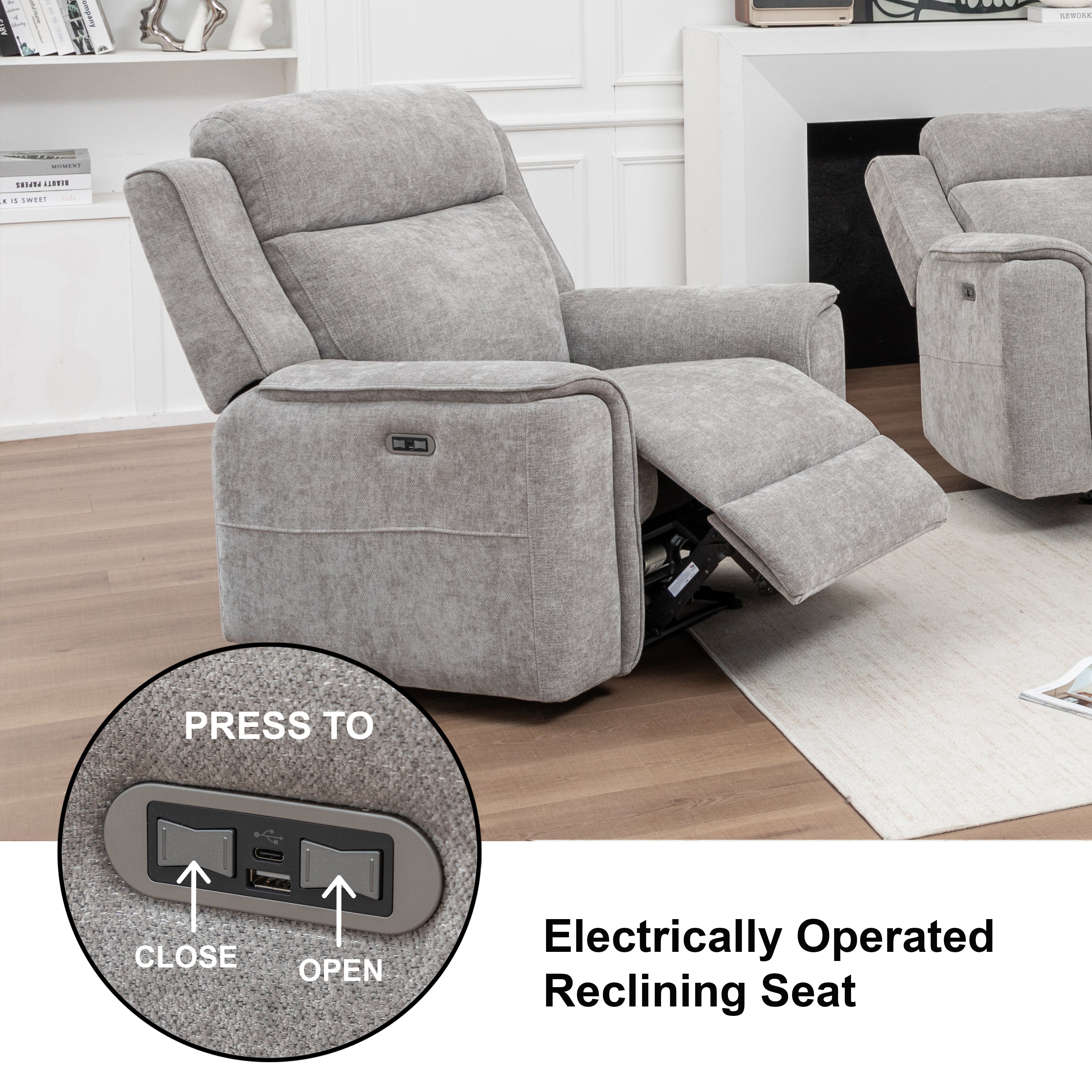 OIga 1 Seater Electric Recliner