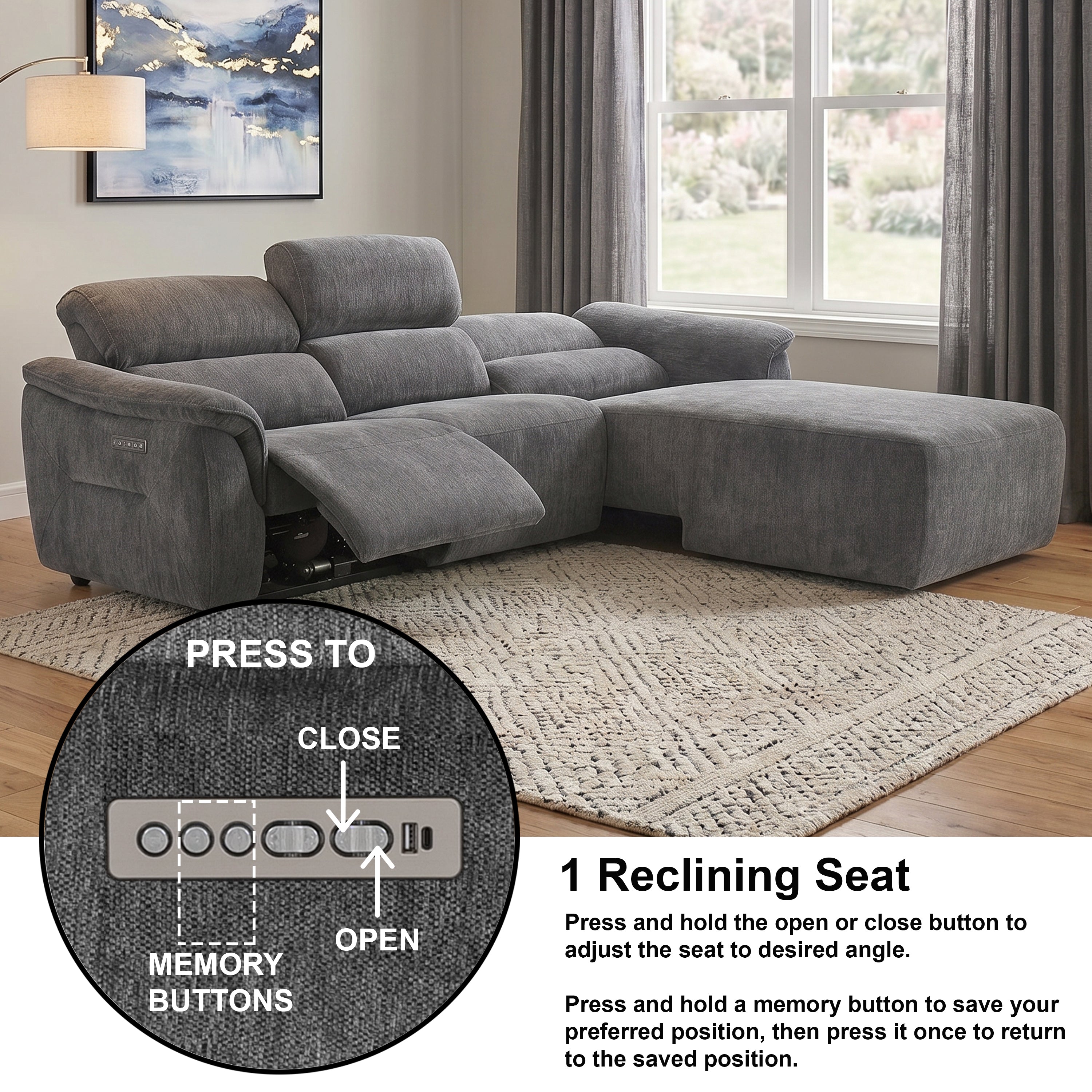 Judy Electric L-Shape Sofa