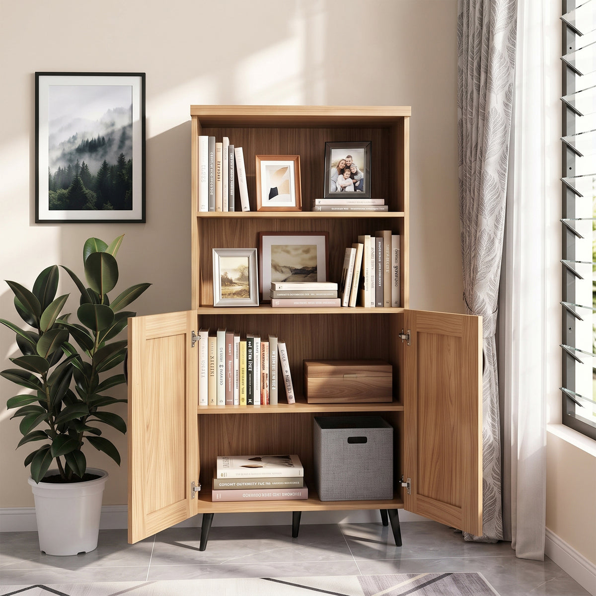 Stelle 2 Door Bookcase