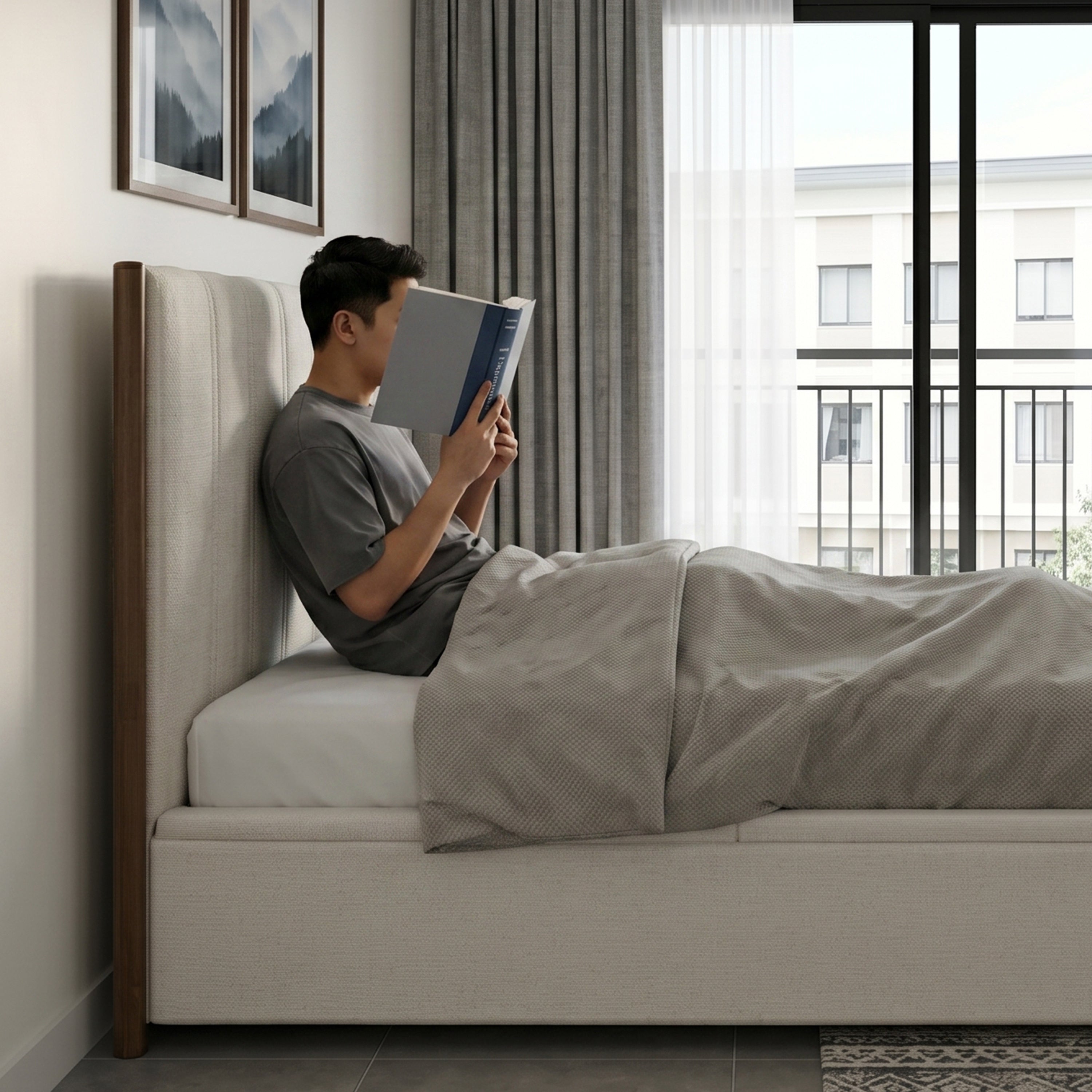 Tressa Gas Lift Queen Bed