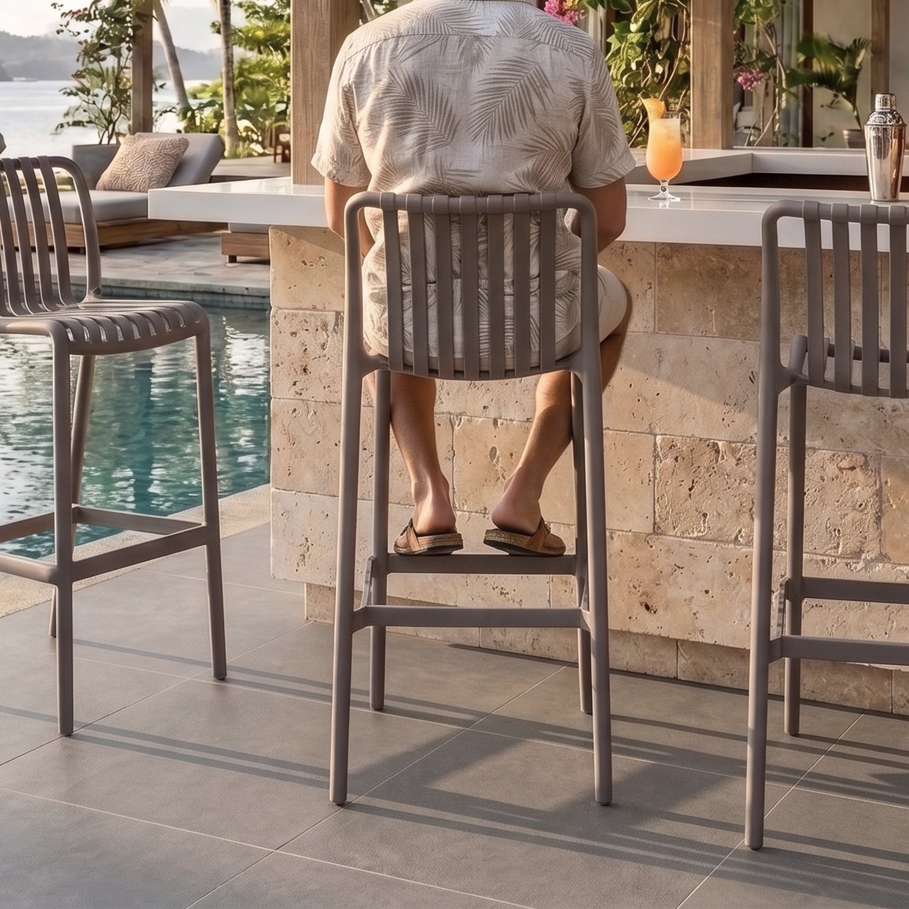 Quinn Outdoor Bar Chair
