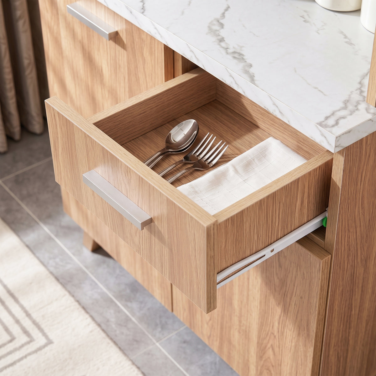 #color_Oak + White Marble 