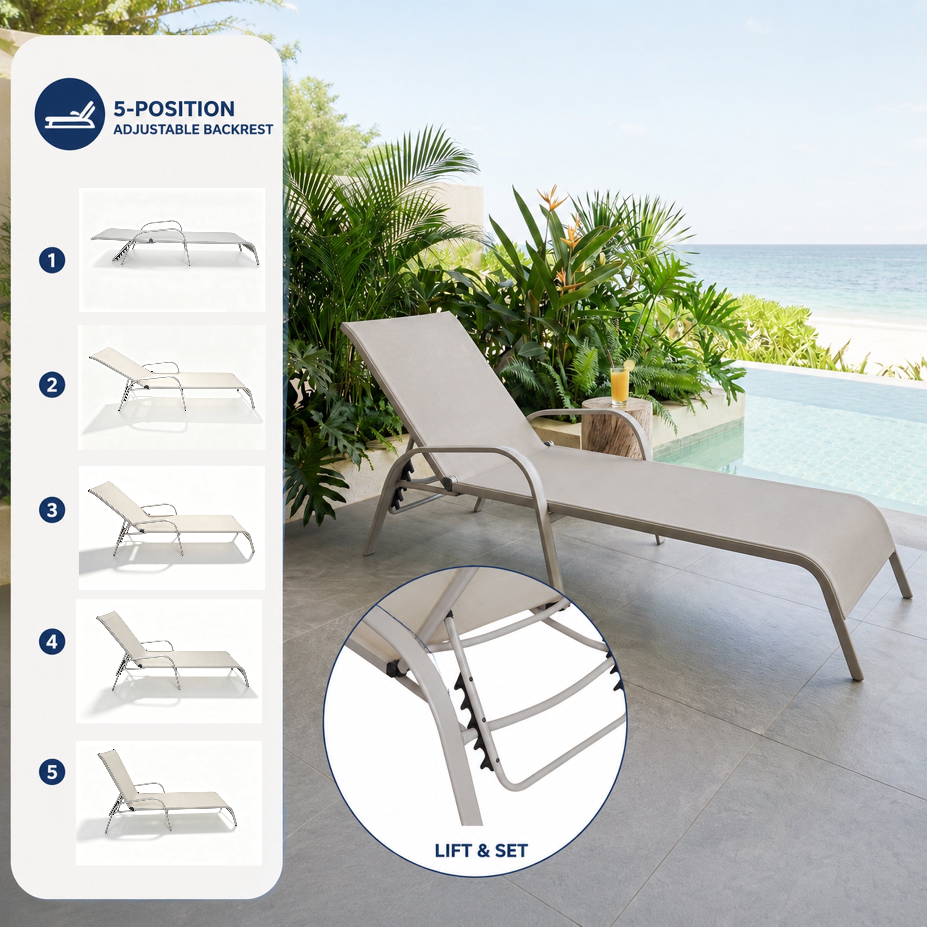 Maina Outdoor Lounger