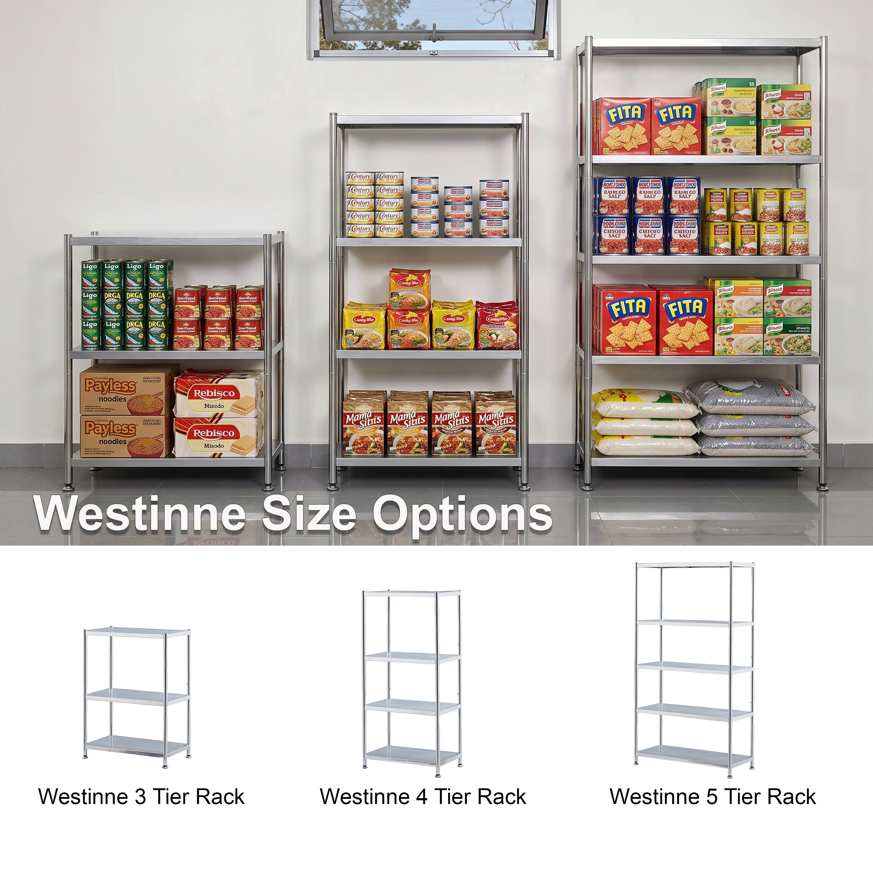 Westinne 3 Tier Metal Rack