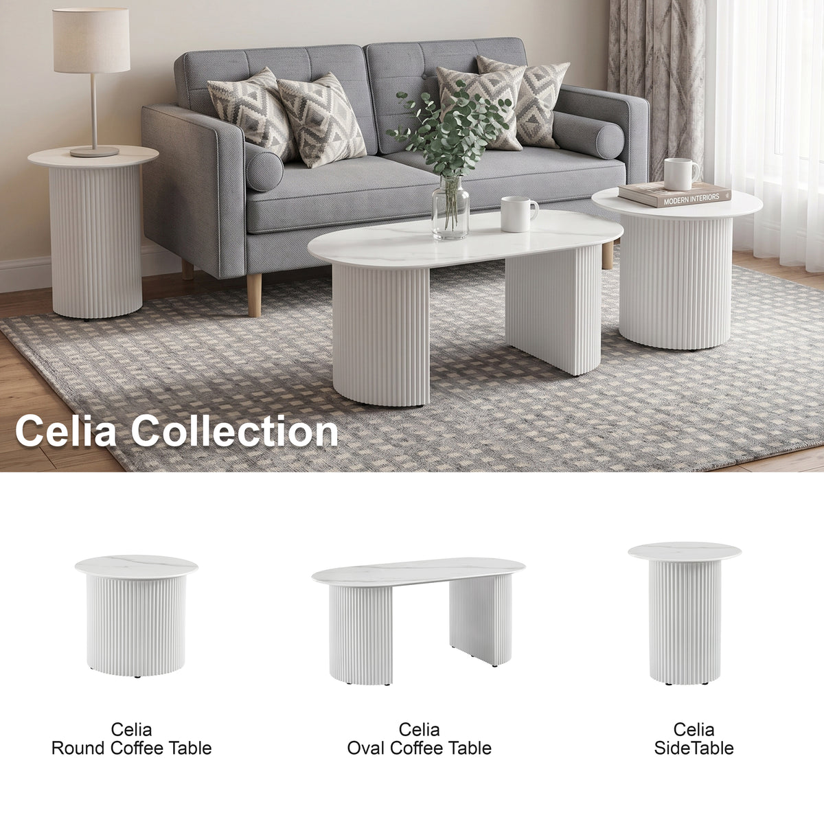 Celia Oval Coffee Table