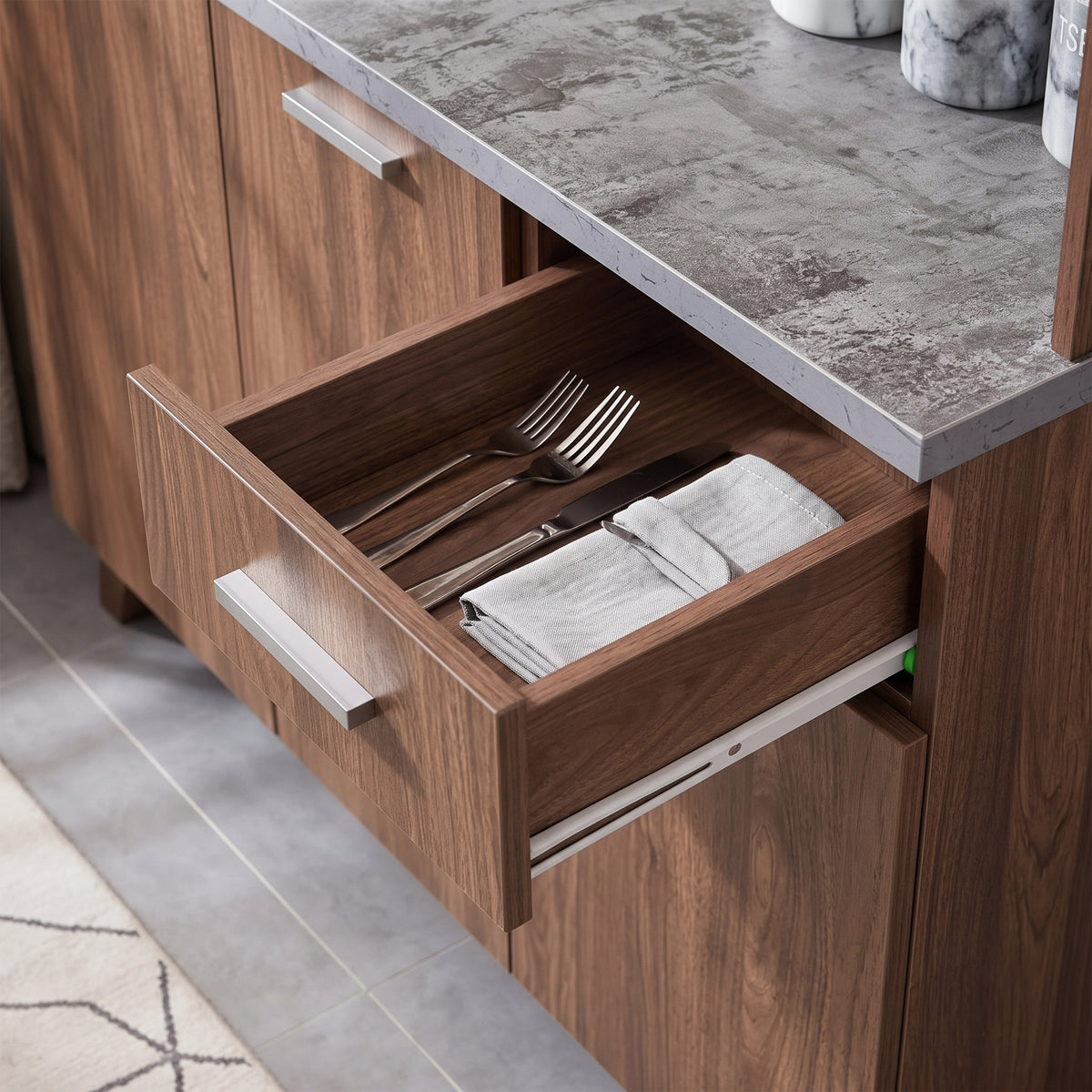 #color_Walnut + Grey Marble 