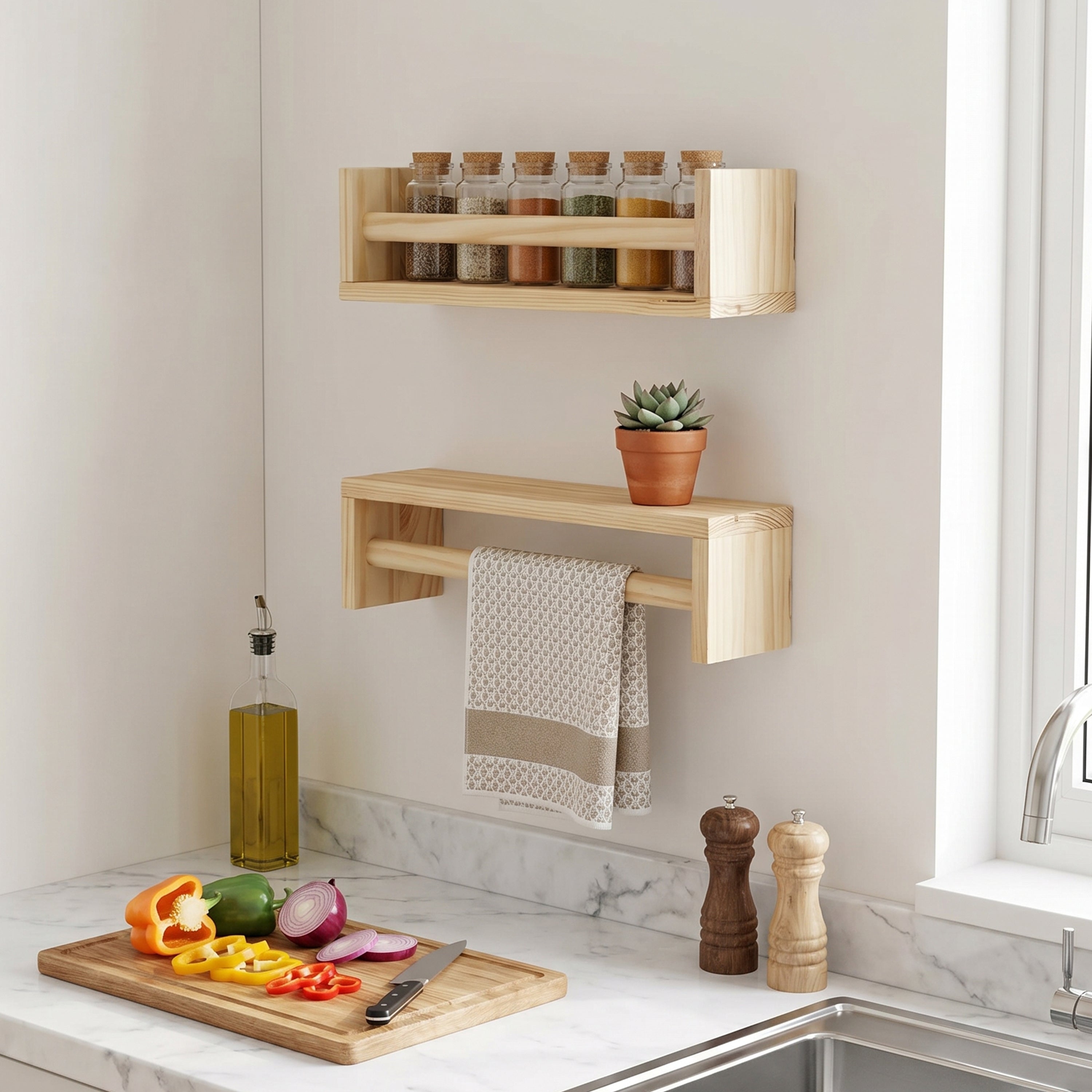 Minju Wooden Spice Rack