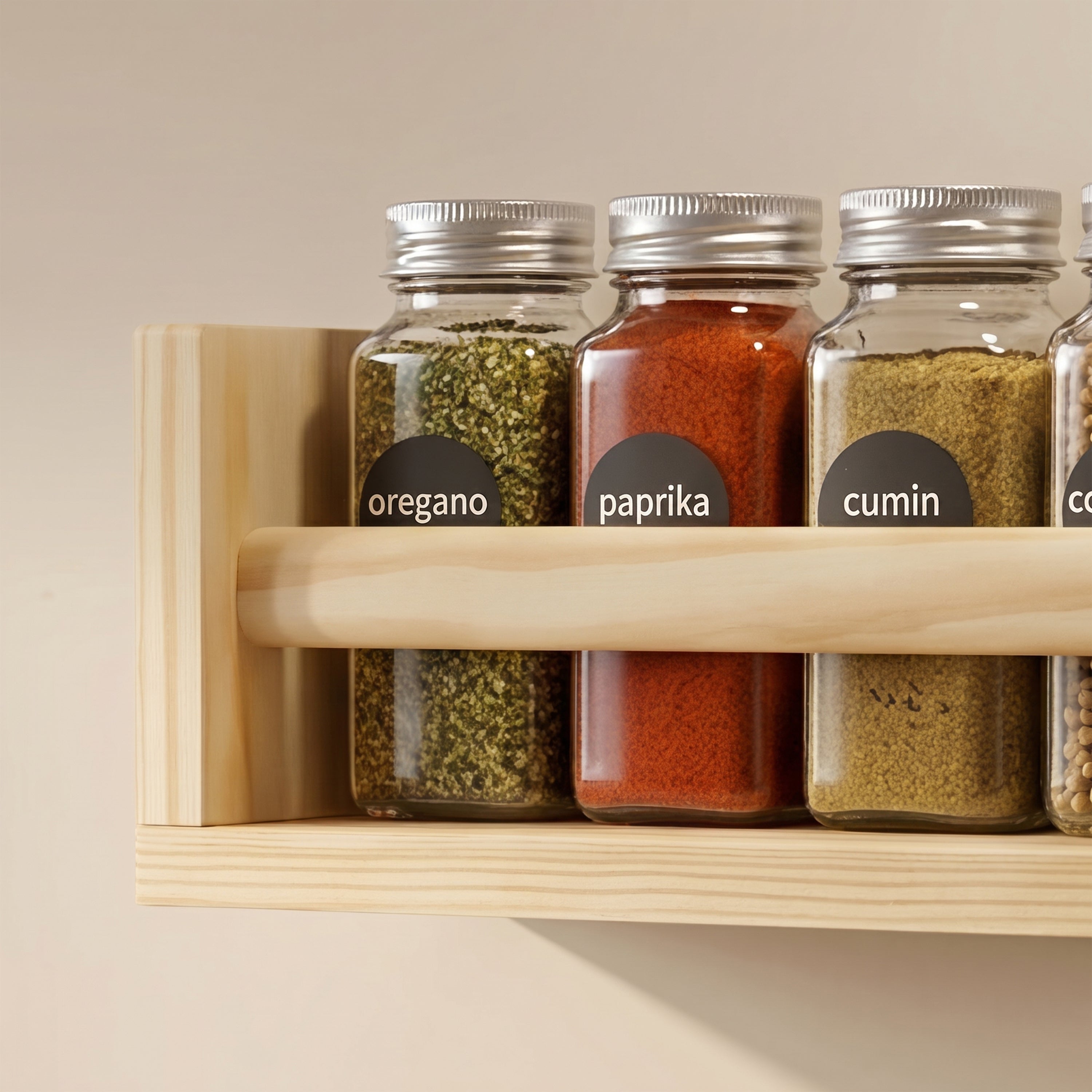 Minju Wooden Spice Rack