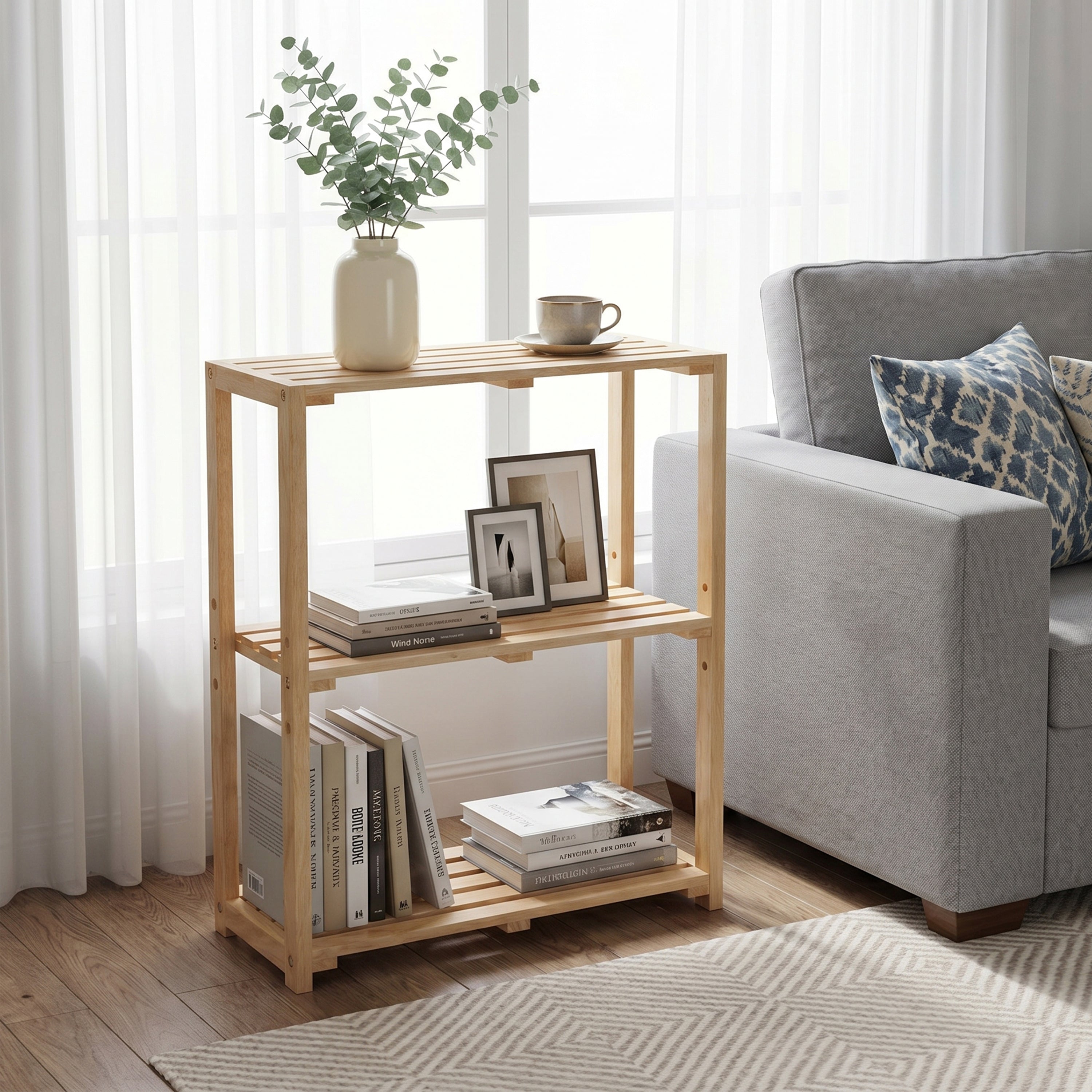 Benno 51cm Wooden Rack