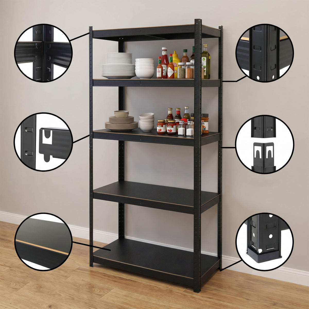 Colten 5 Tier Adjustable Rack