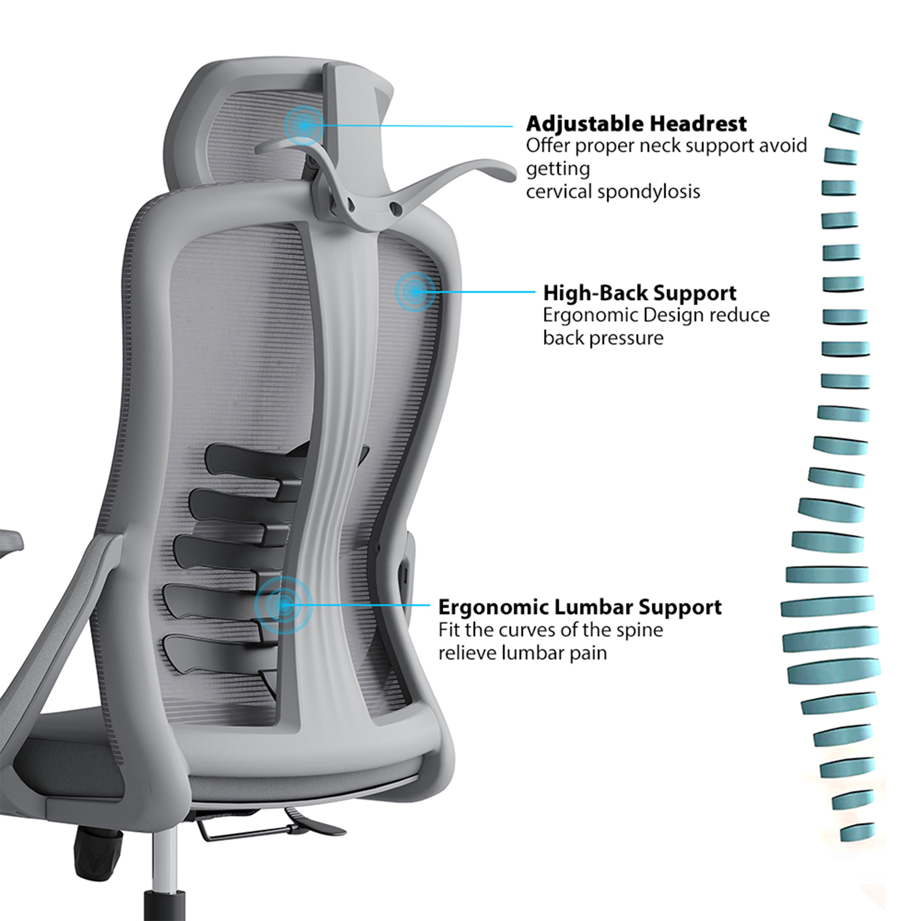 Delany High Back Office Chair